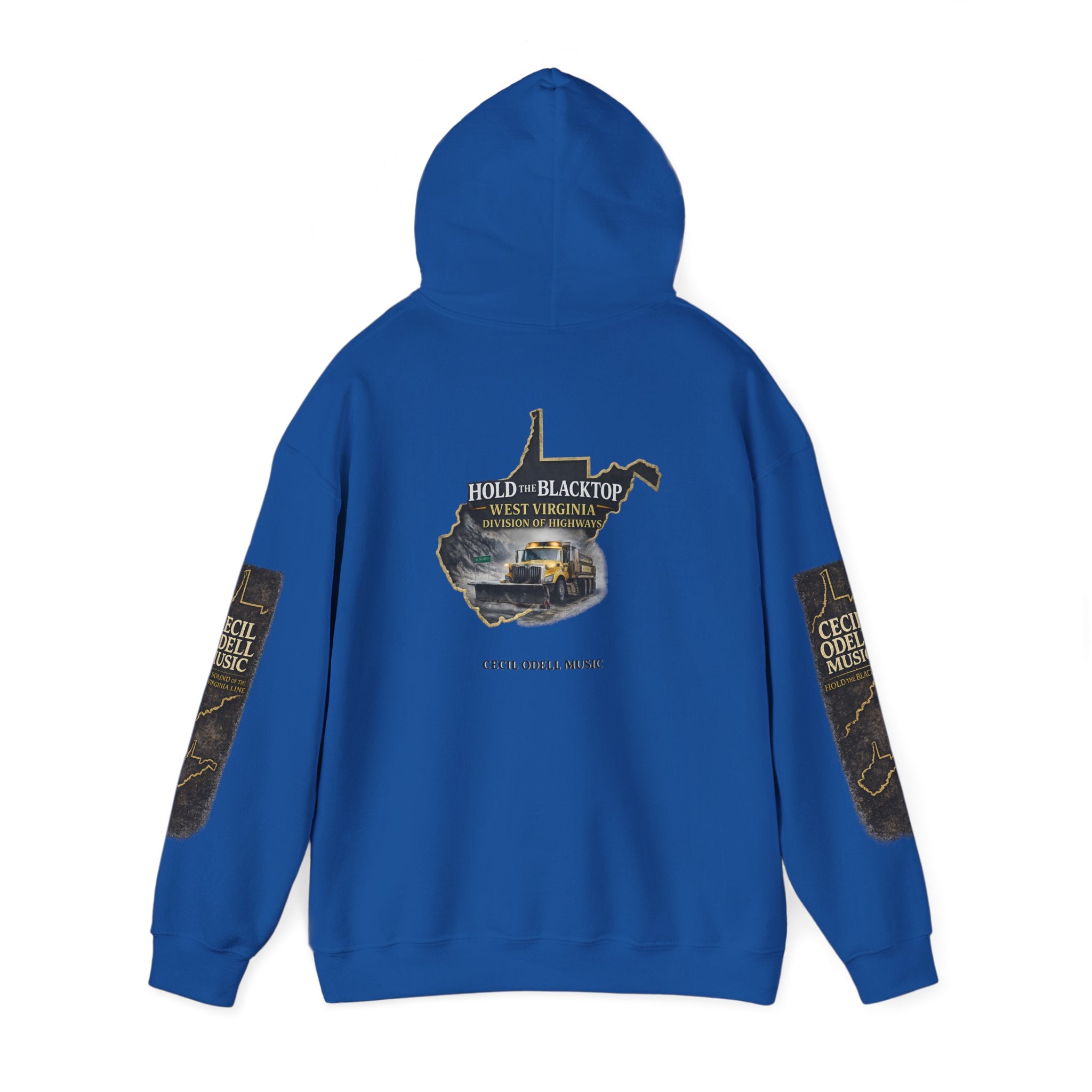 Hold the Blacktop Hoodie: Classic Road Trip Graphic Pullover