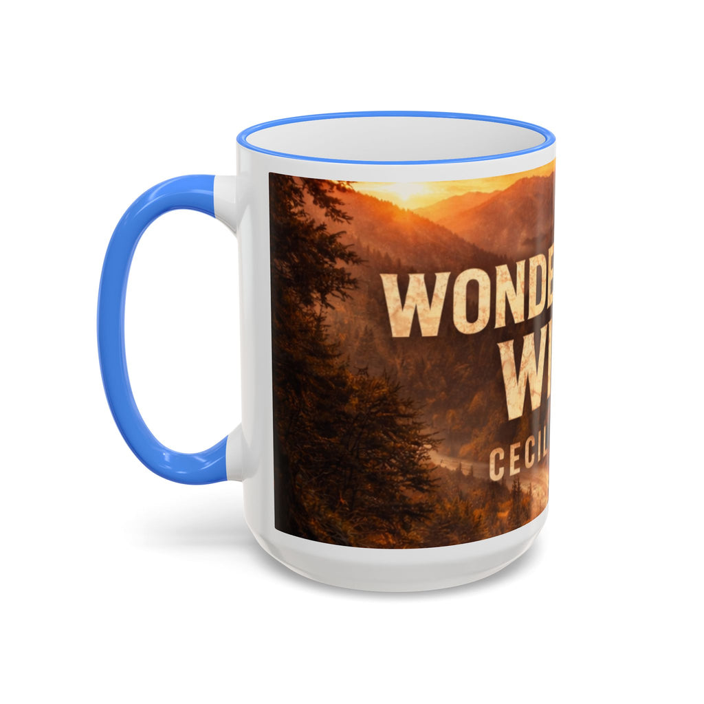 Wonderful Wild Scenic Mug: "Wonderful Wild" Cecil Odell Coffee Cup (Accent Rim & Handle)