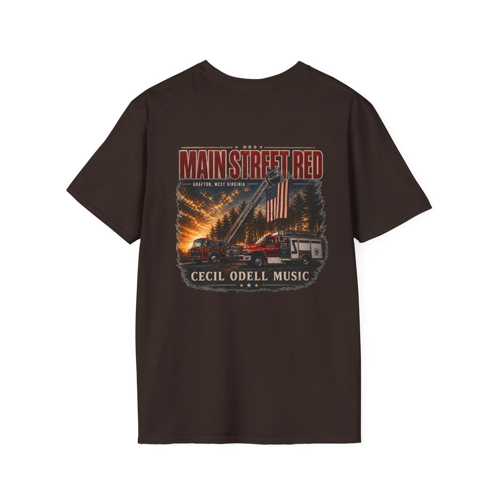 Main Street Red Grafton VFD T-Shirt