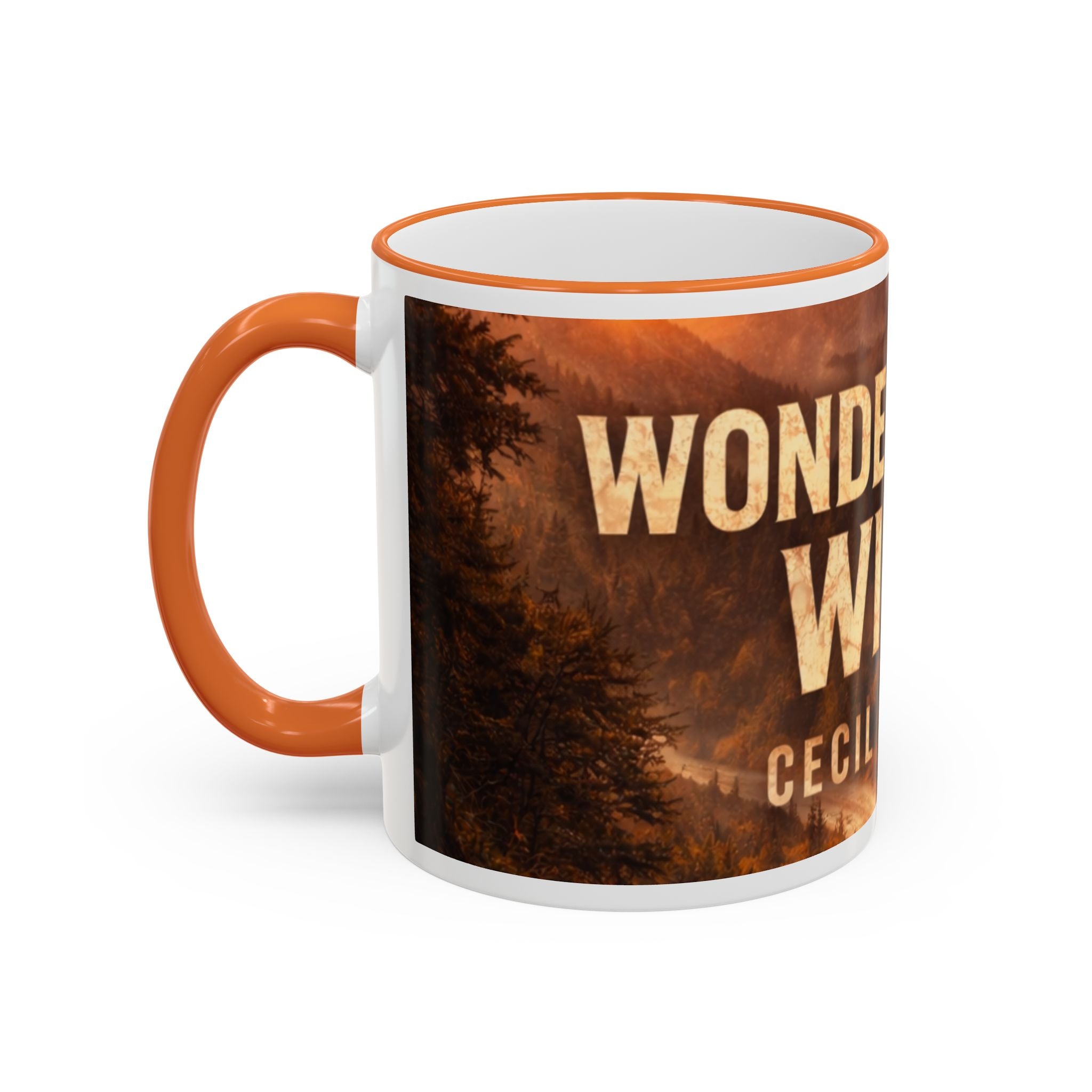 Wonderful Wild Scenic Mug: "Wonderful Wild" Cecil Odell Coffee Cup (Accent Rim & Handle)