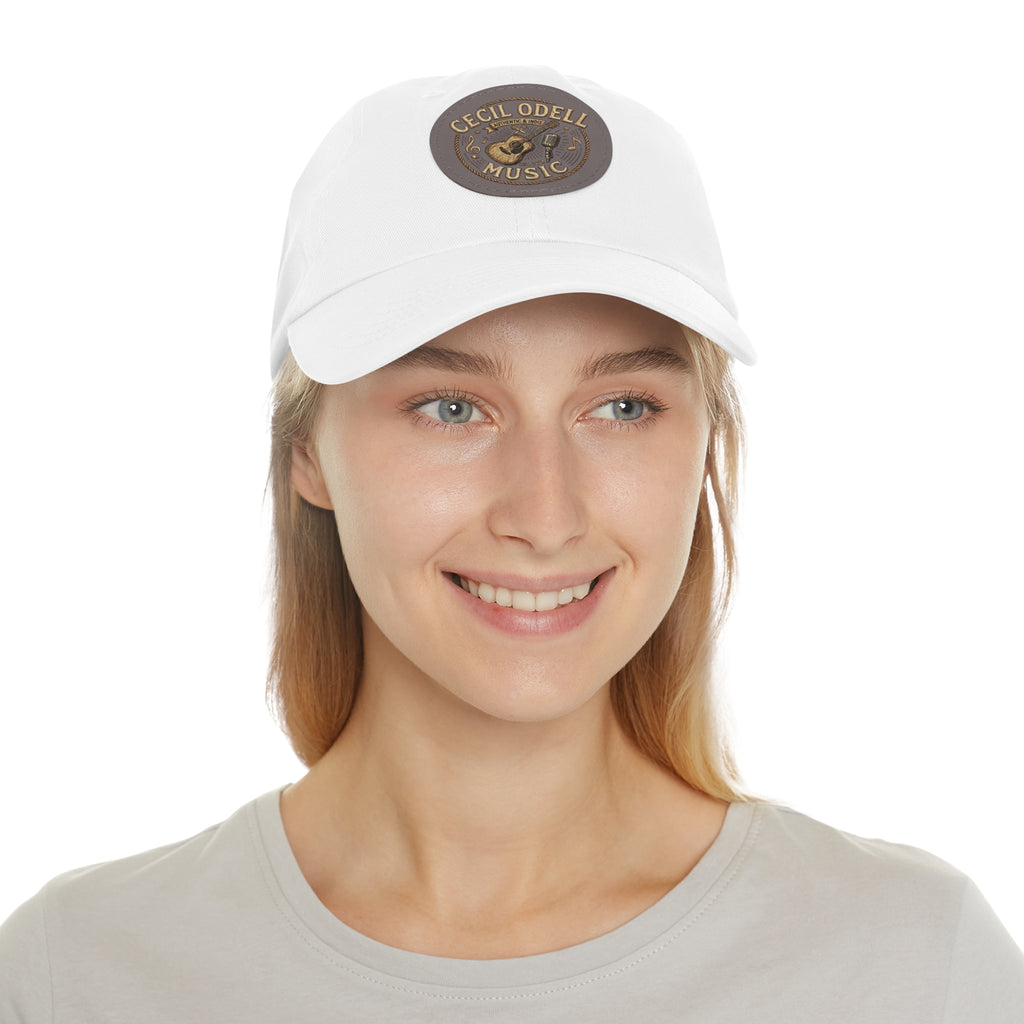 Cecil Odell Music Leather Patch Dad Hat