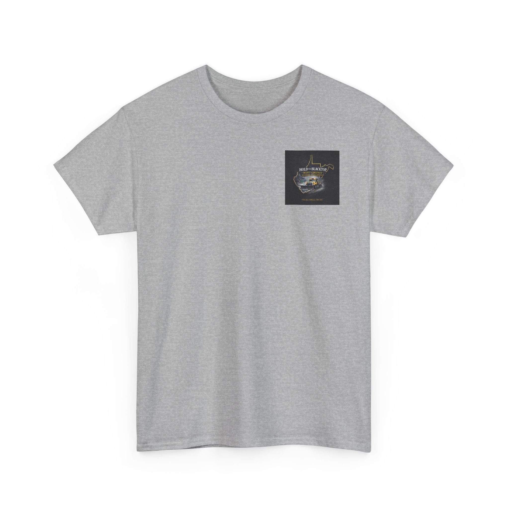 West Virginia 'Hold the Blacktop' Graphic Tee: Vintage Truck State Outline Music Shirt
