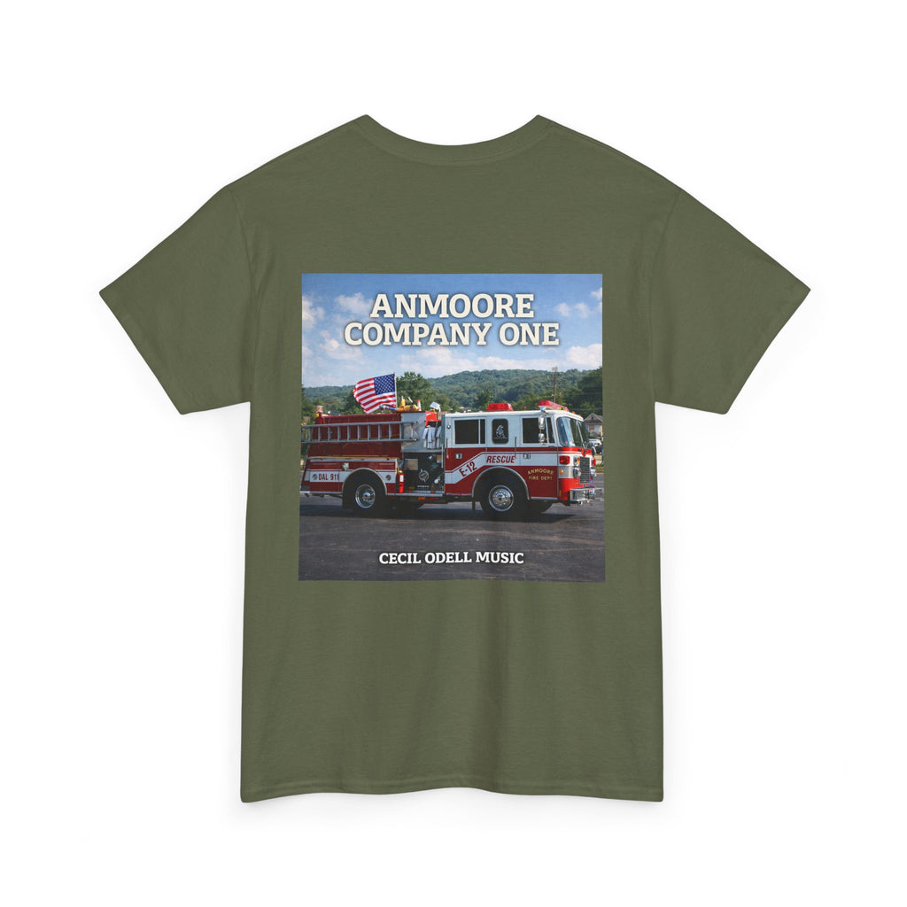Firetruck Graphic Tee: "Anmoore Company One" Fire Department Tribute