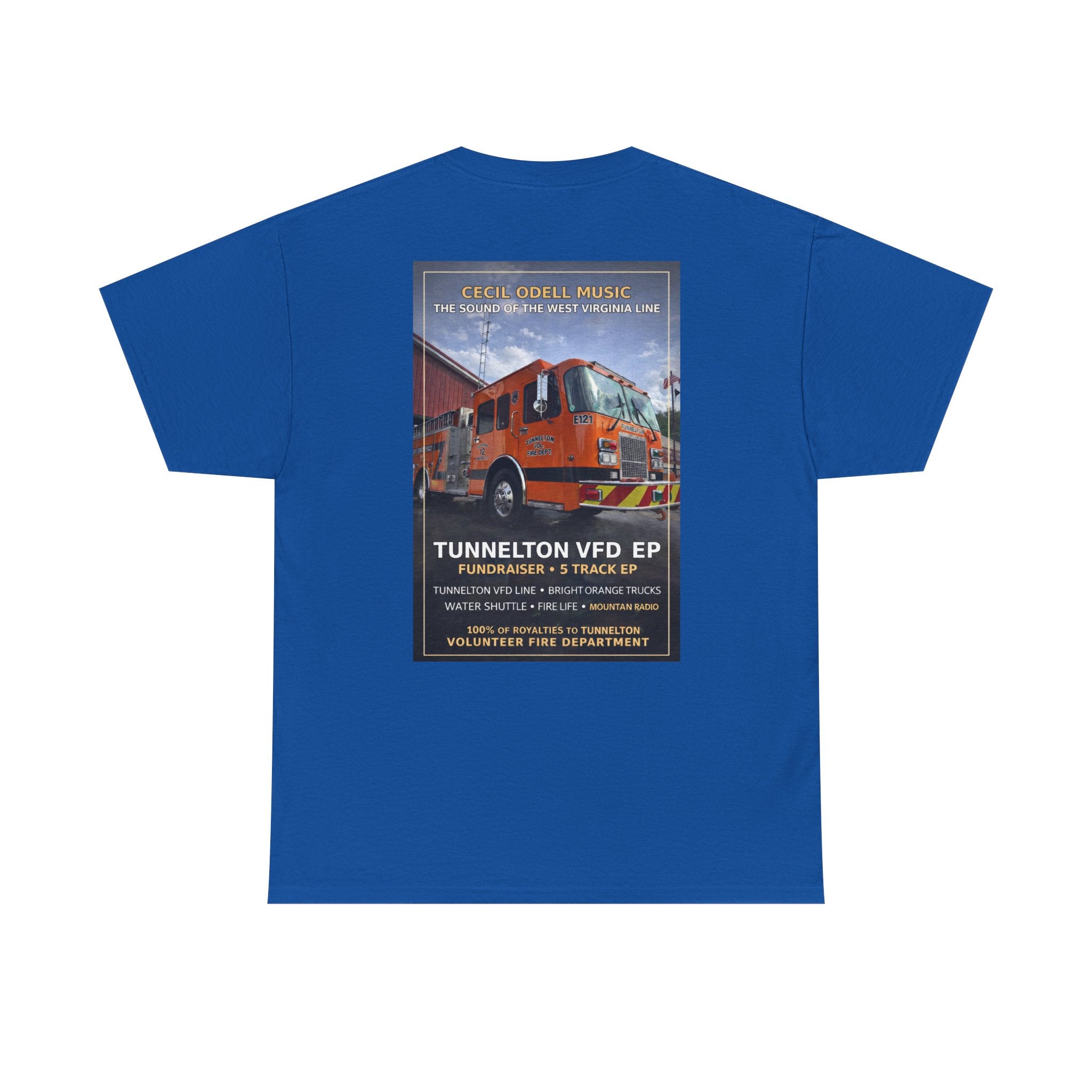 Tunnelton VFD Firetruck Tee: Volunteer Fire Department Fundraiser T-Shirt