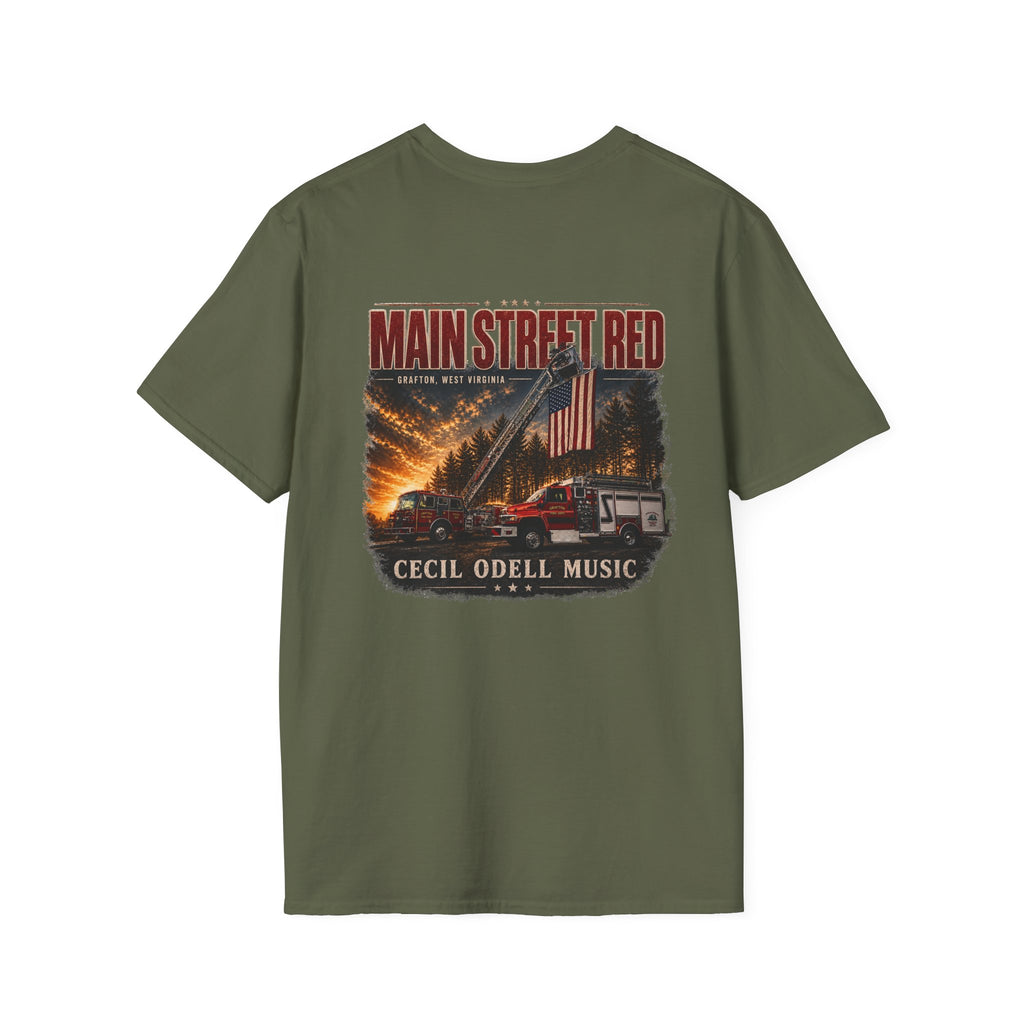 Main Street Red Grafton VFD T-Shirt