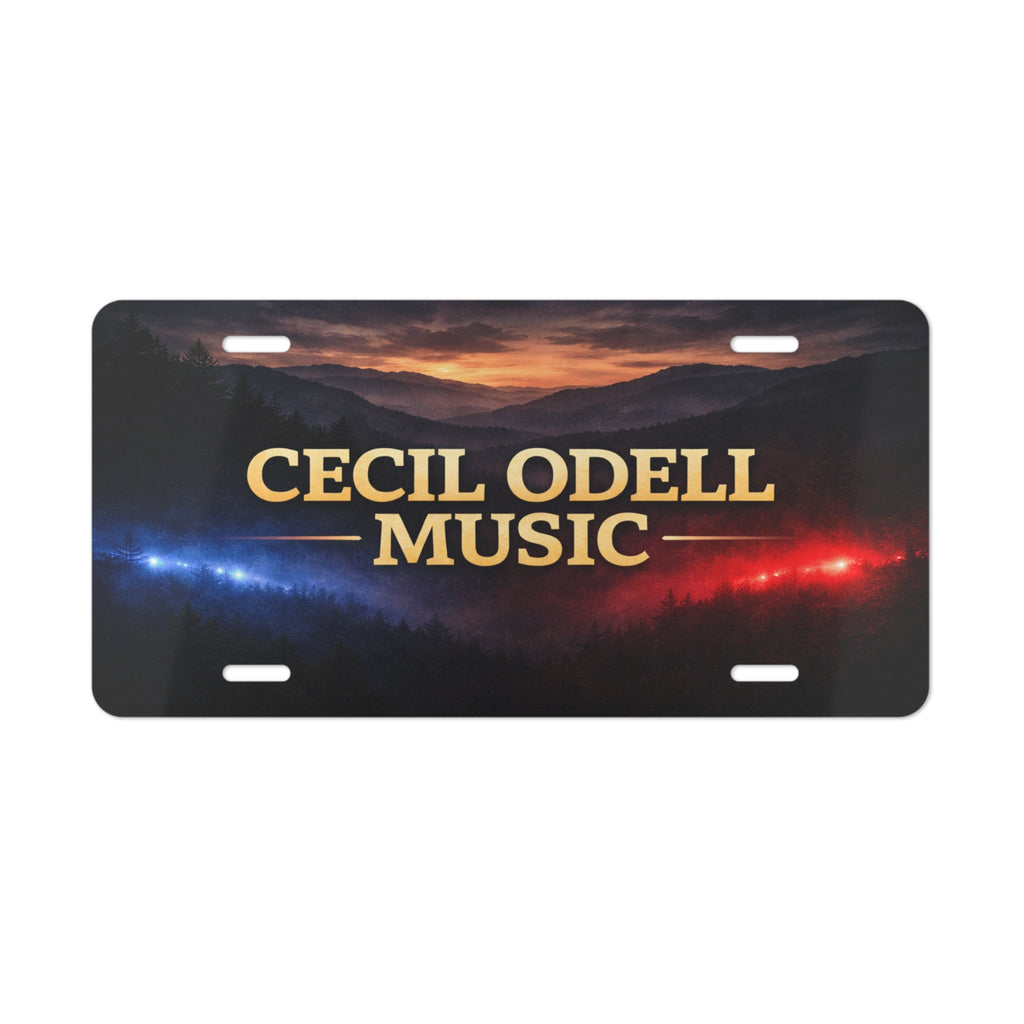 Vanity Plate: "Cecil Odell Music" Scenic License Plate