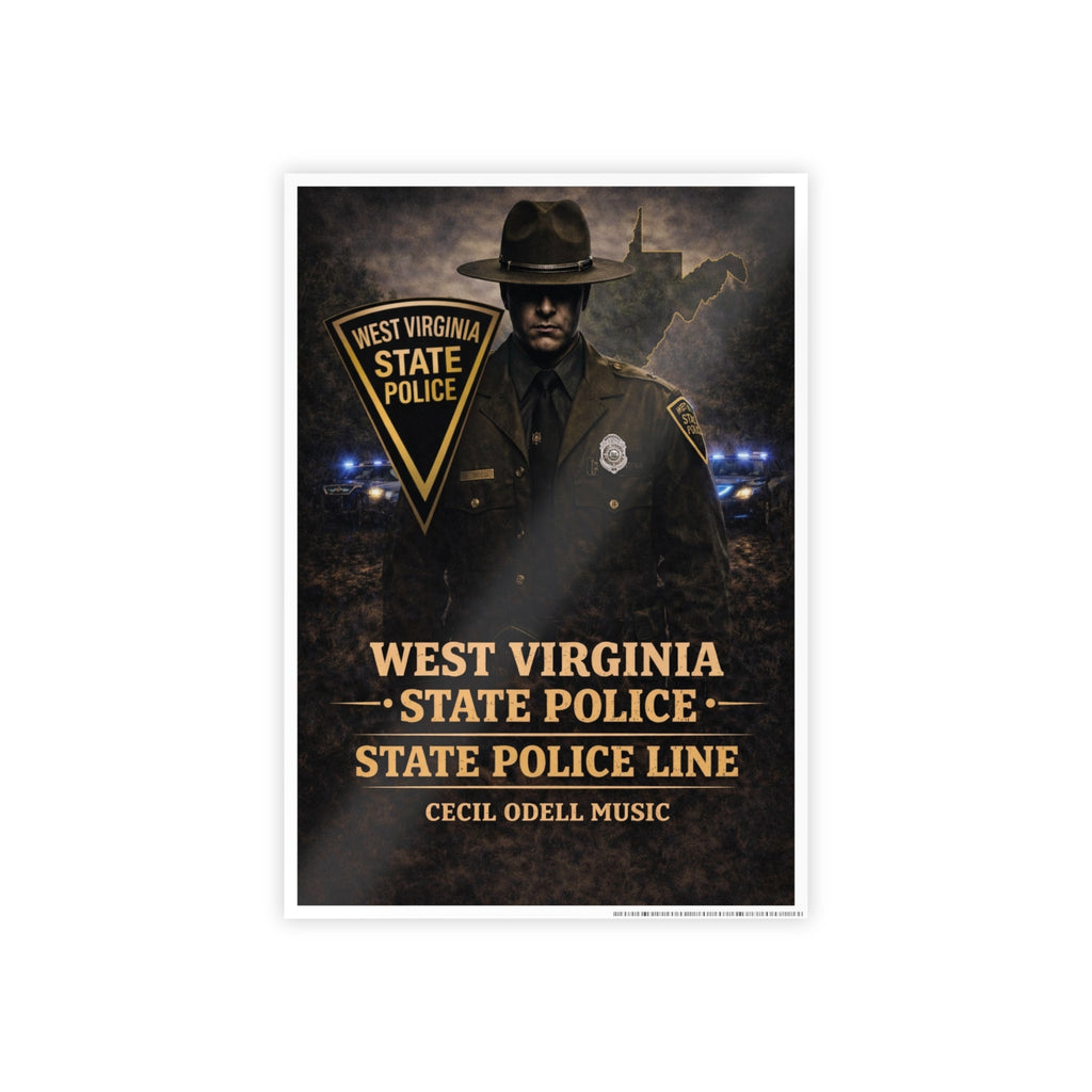 West Virginia State Police Vintage Poster (Gloss)