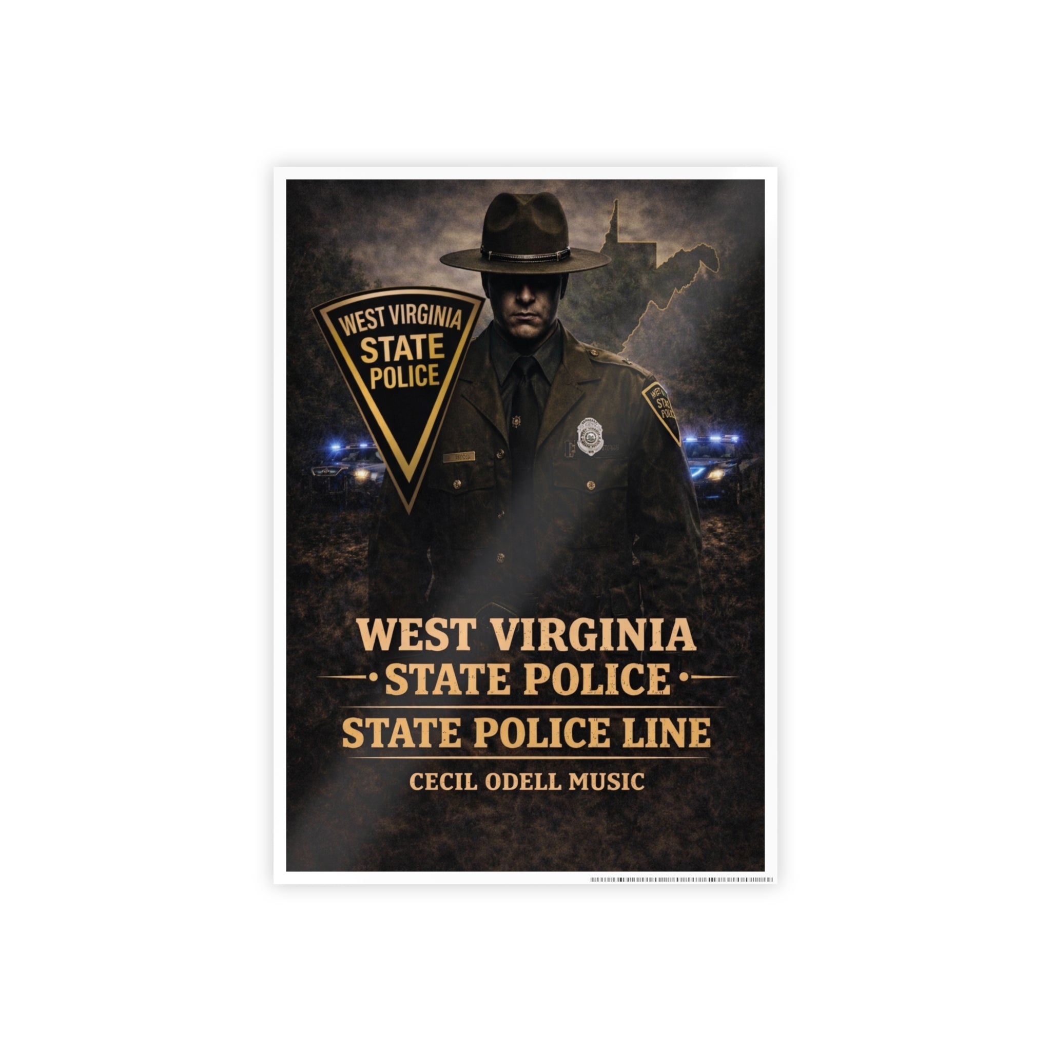 West Virginia State Police Vintage Poster (Gloss)