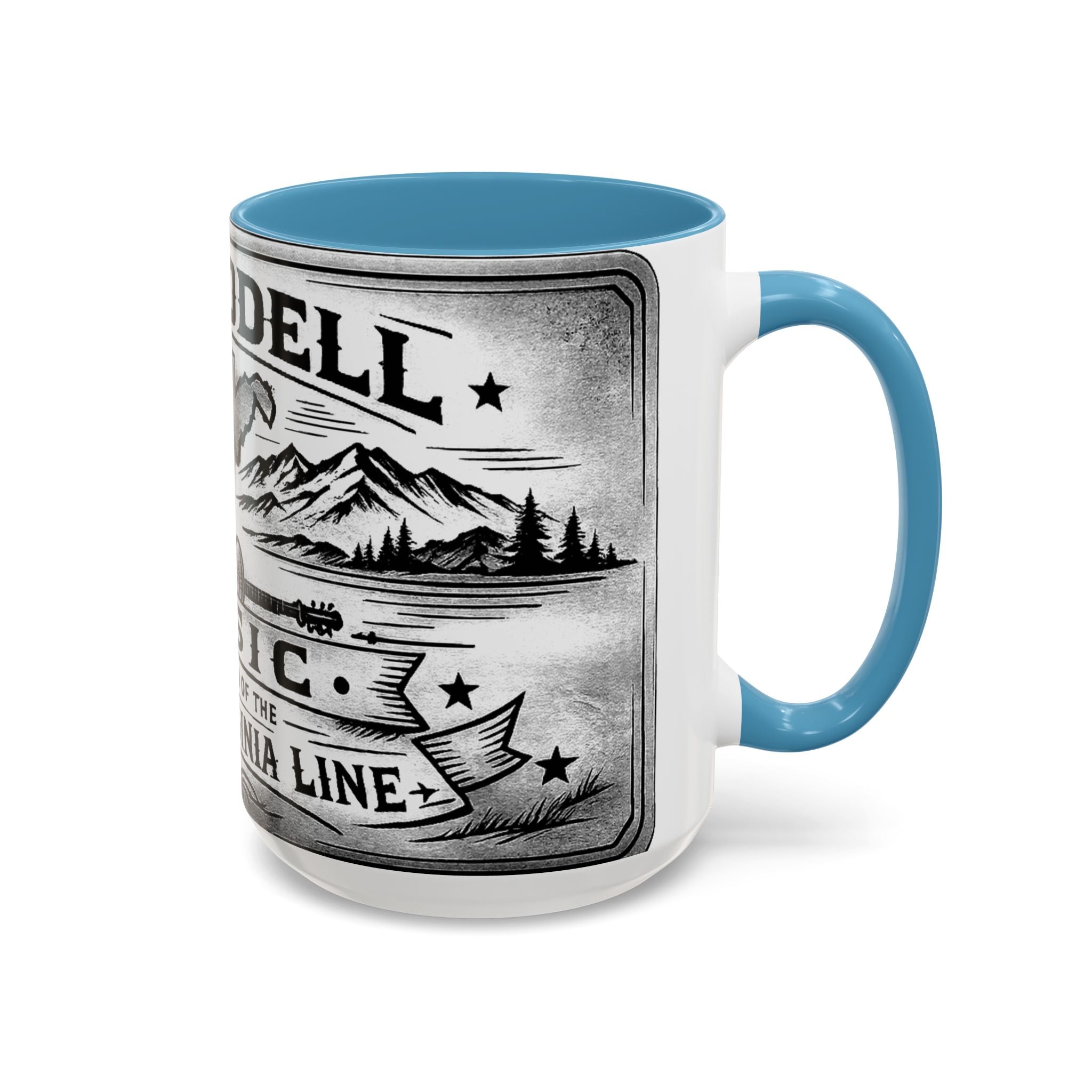 West Virginia Music Coffee Mug: 'The Sound of the West Virginia Line' Accent Mug