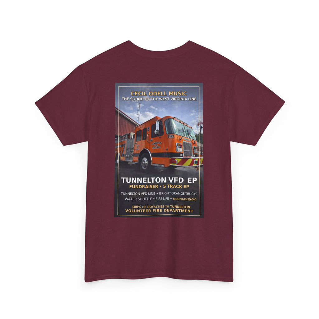 Tunnelton VFD Firetruck Tee: Volunteer Fire Department Fundraiser T-Shirt