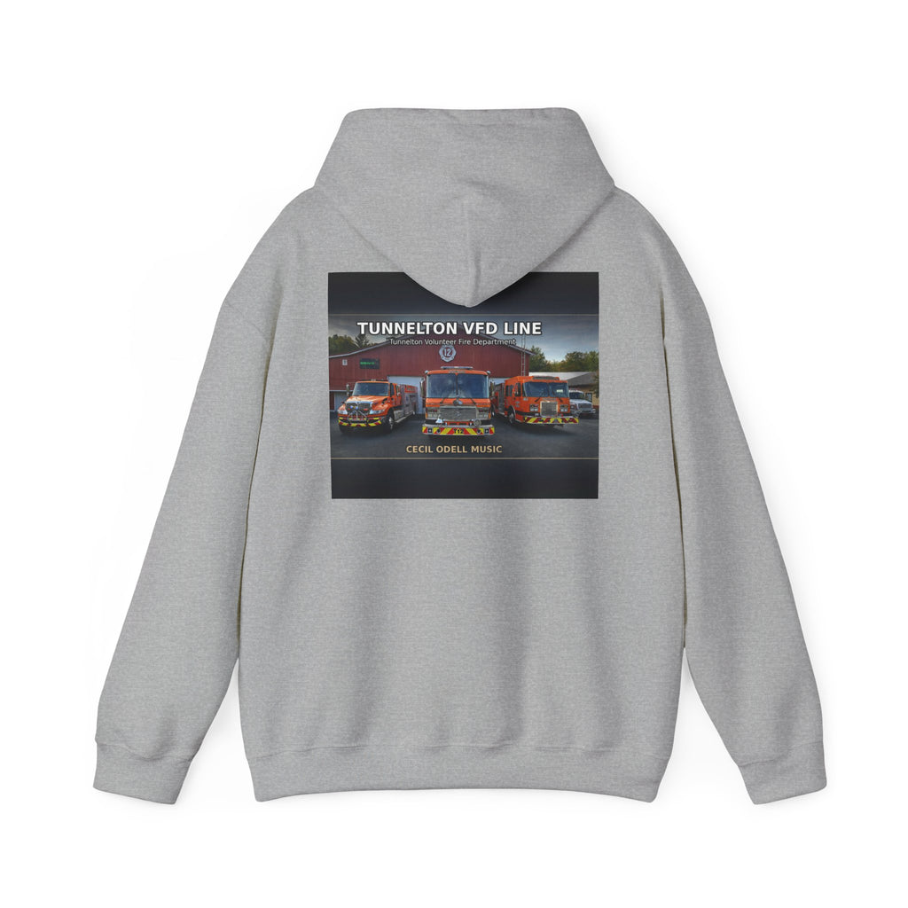 Tunnelton VFD Line Hoodie: Cool Music Firetruck Graphic Pullover
