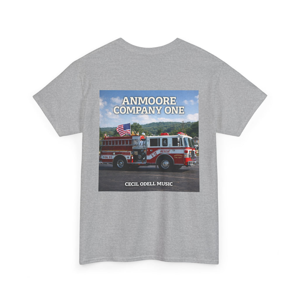 Firetruck Graphic Tee: "Anmoore Company One" Fire Department Tribute