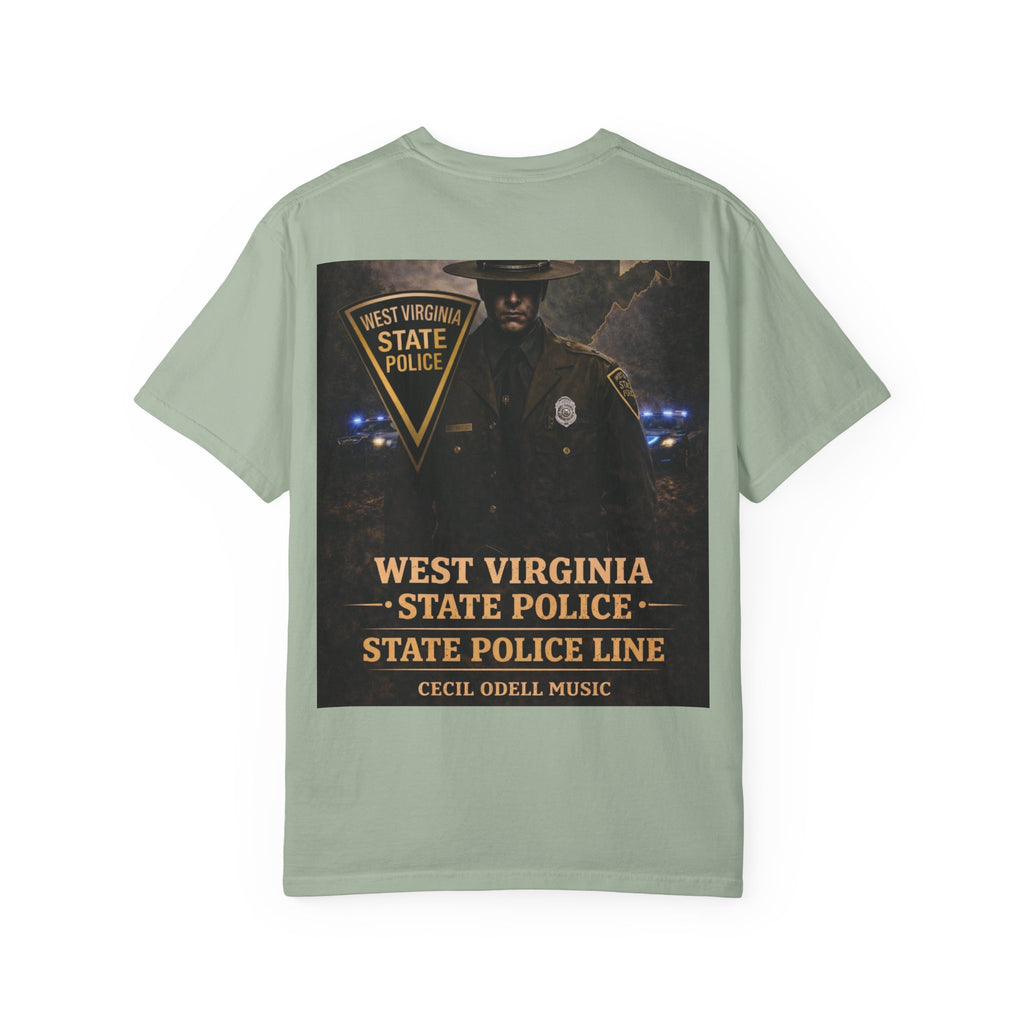 West Virginia State Police Graphic T-Shirt: 'State Police Line' Back Print