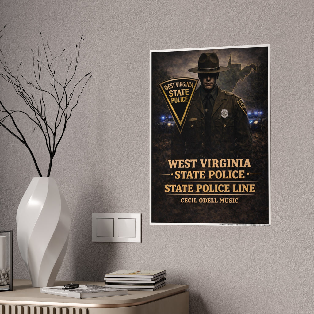 West Virginia State Police Vintage Poster (Gloss)