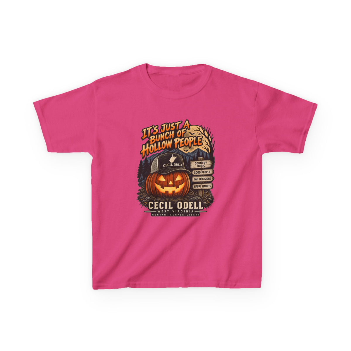 It's Just a Bunch of Hollow People Kids Halloween Tee | Cecil Odell