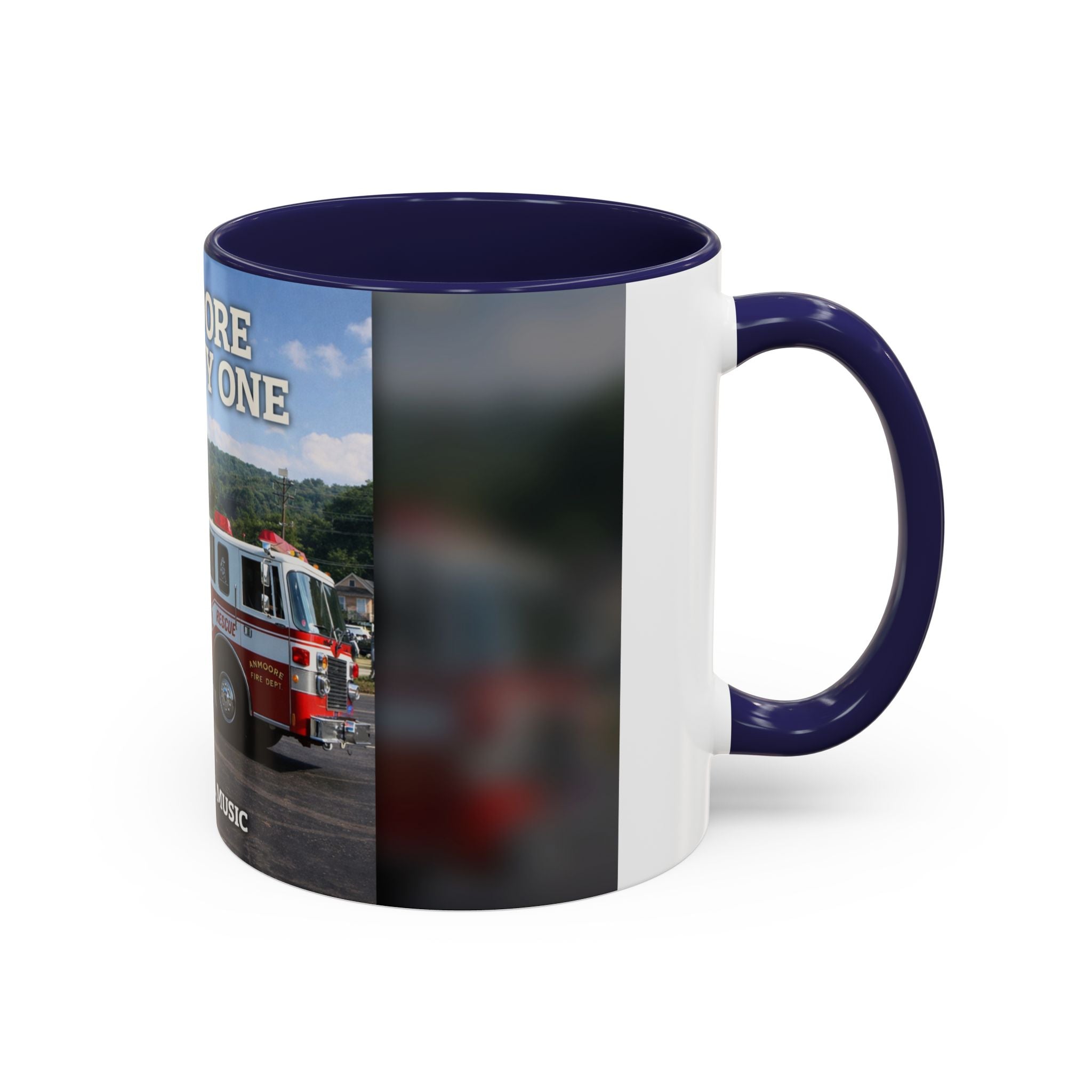 Fire Truck Coffee Mug: Anmoore Company One Tribute (Cecil Odell Music)
