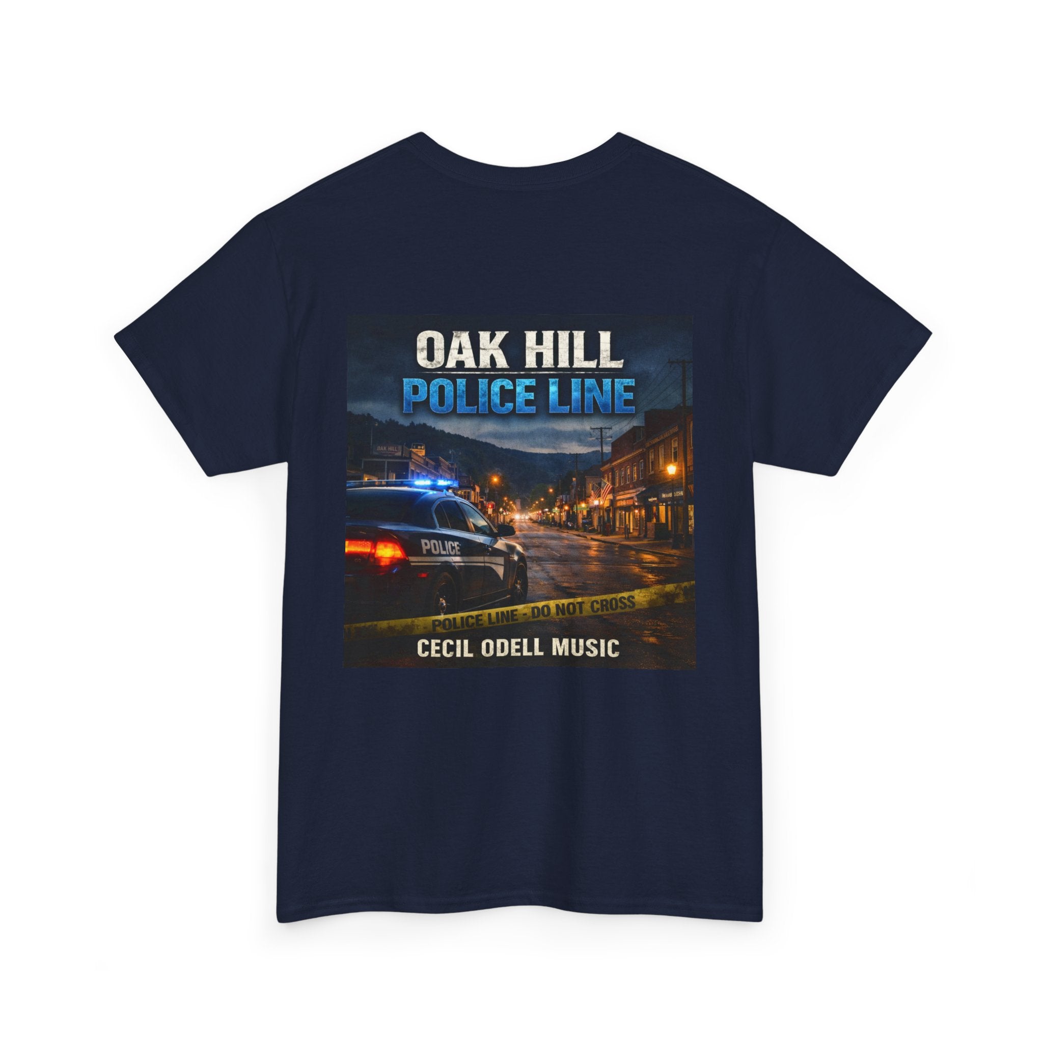 Police Line T-Shirt: Oak Hill 'Police Line' Album Cover Tee