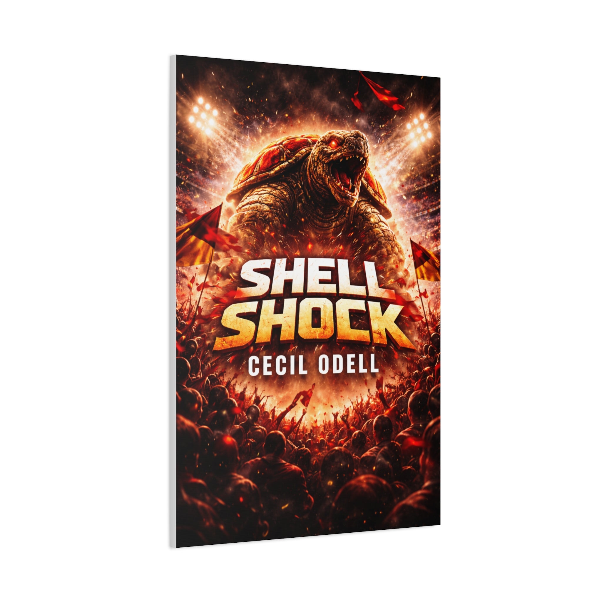 Shell Shock Canvas Print: Dramatic Monster Art Wrap (Cecil Odell)