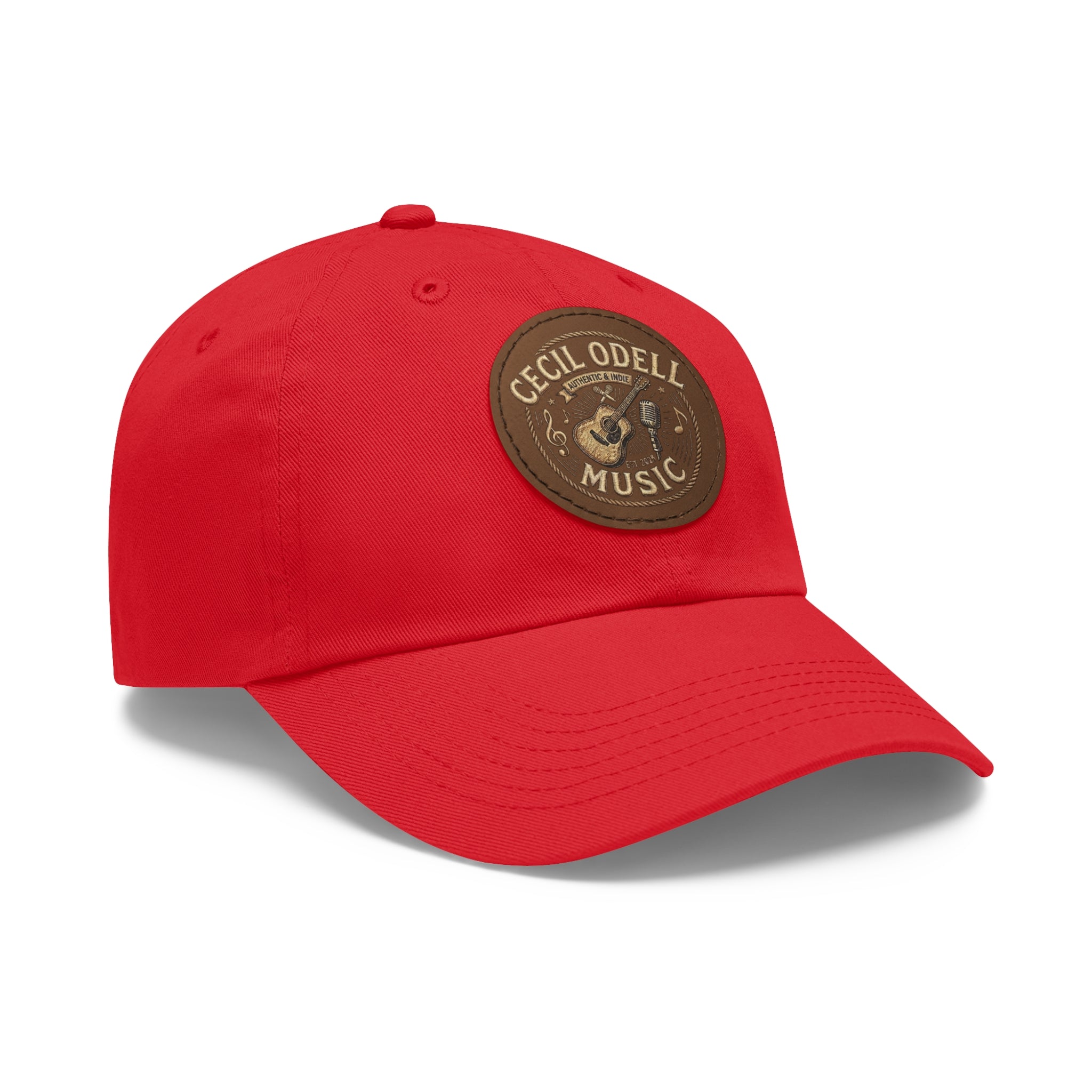 Cecil Odell Music Leather Patch Dad Hat