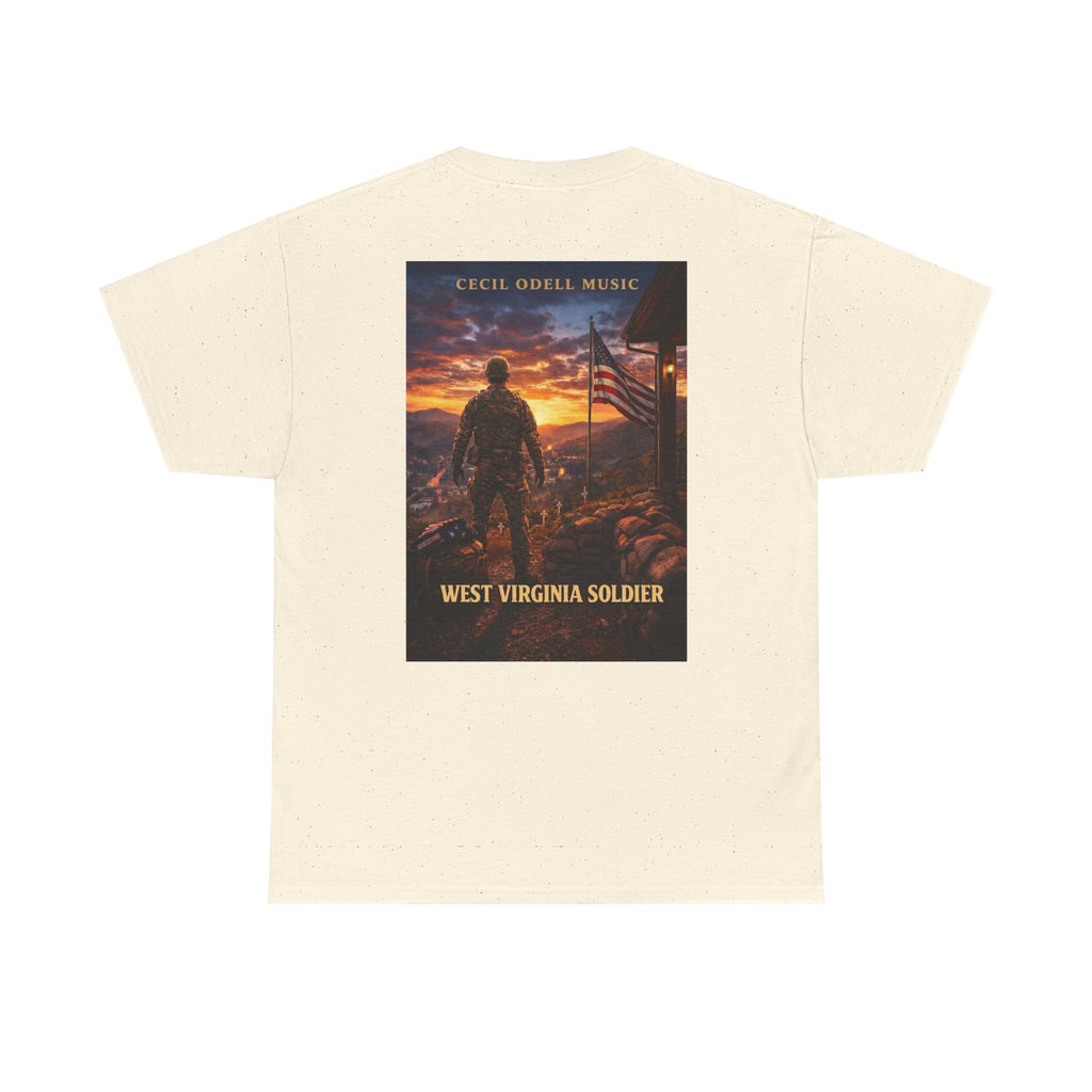 West Virginia Soldier T-Shirt: Patriotic Military Tee (Cecil Odell Music)