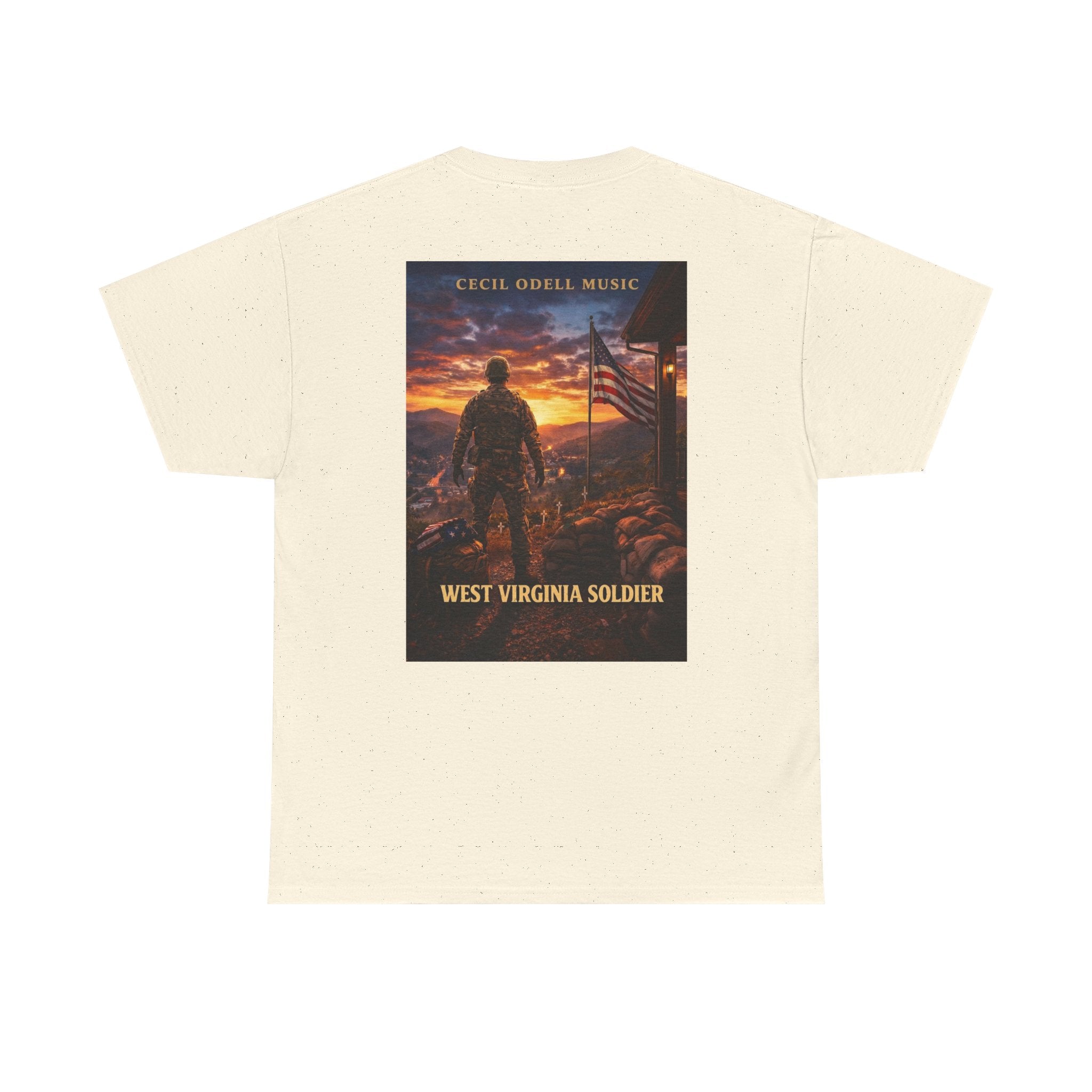West Virginia Soldier T-Shirt: Patriotic Military Tee (Cecil Odell Music)