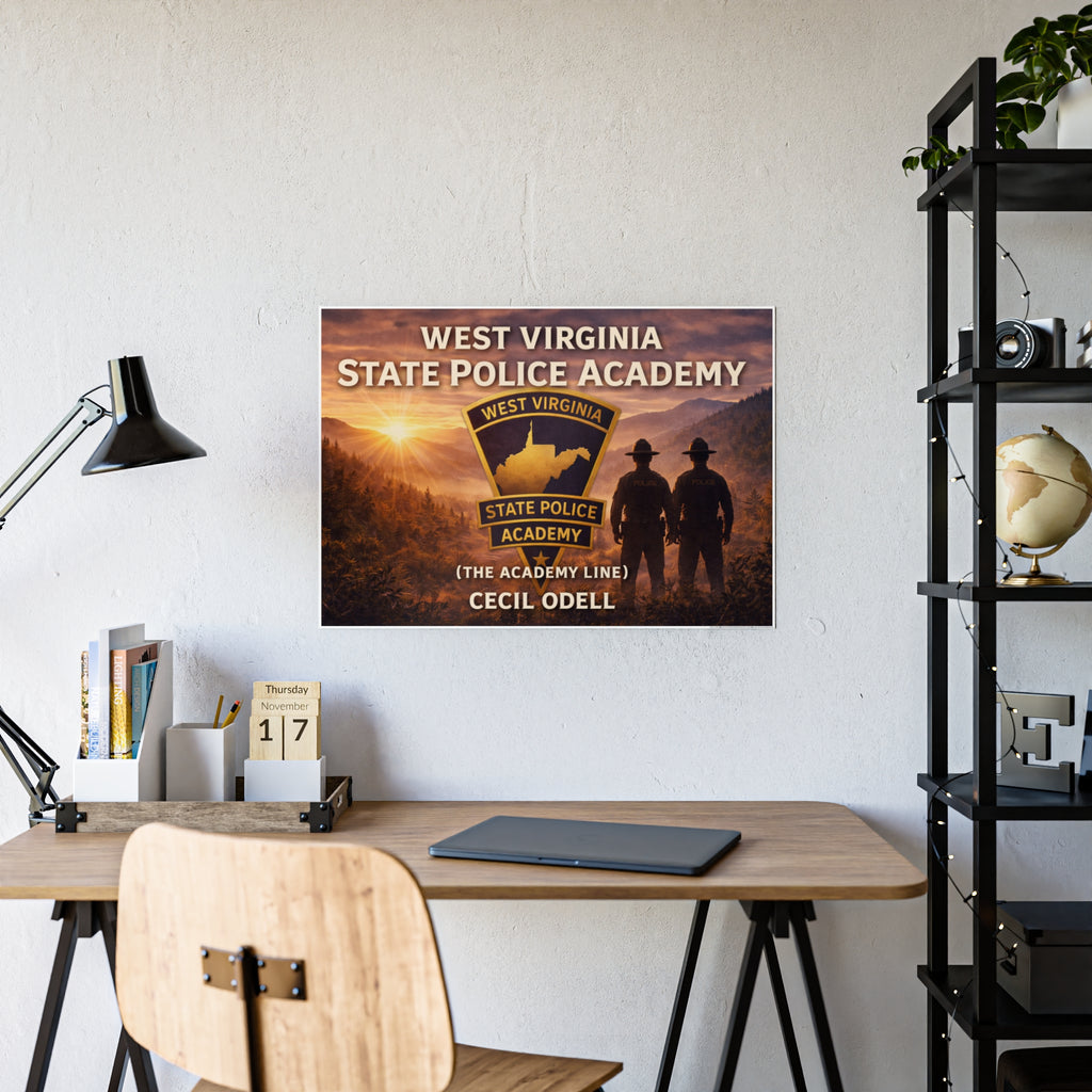 West Virginia State Police Academy Gloss Poster: "The Academy Line" Tribute
