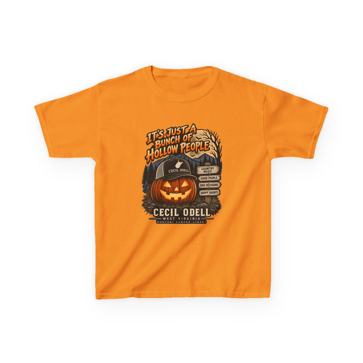 It's Just a Bunch of Hollow People Kids Halloween Tee | Cecil Odell