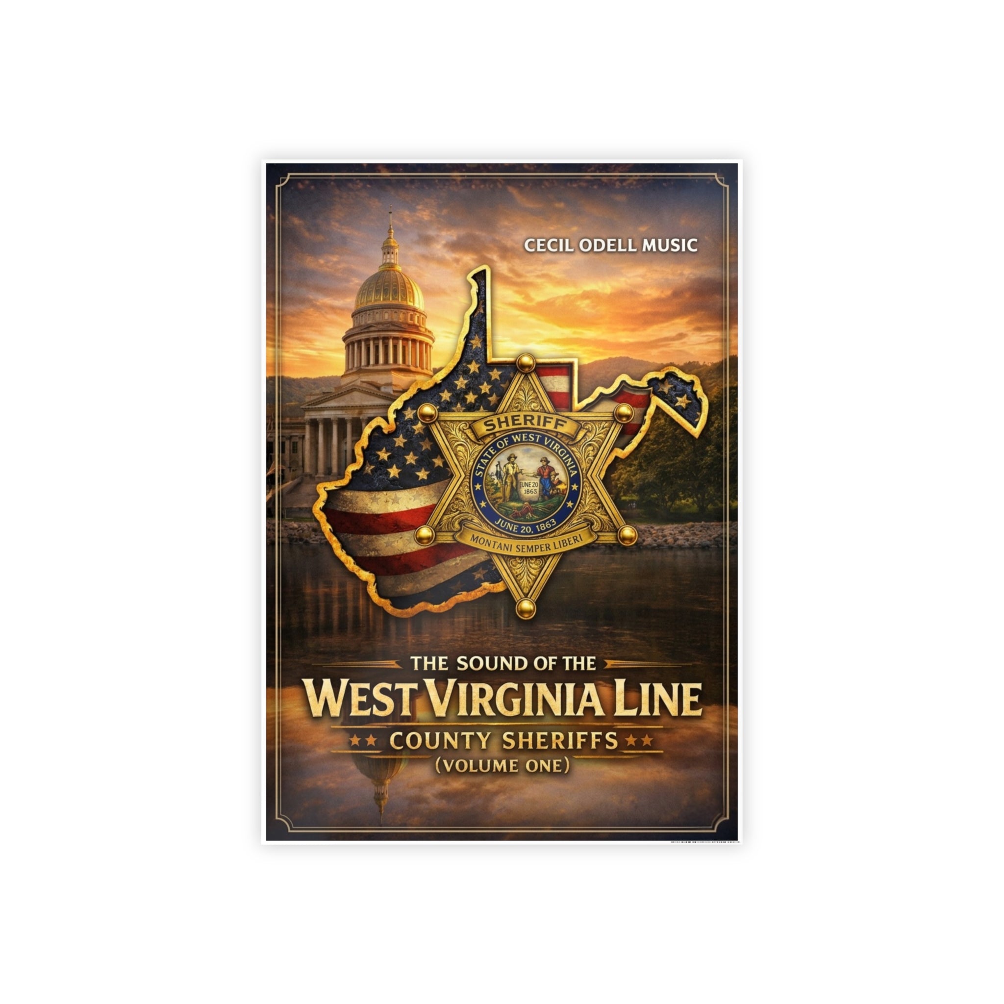 West Virginia Line County Sheriffs Poster