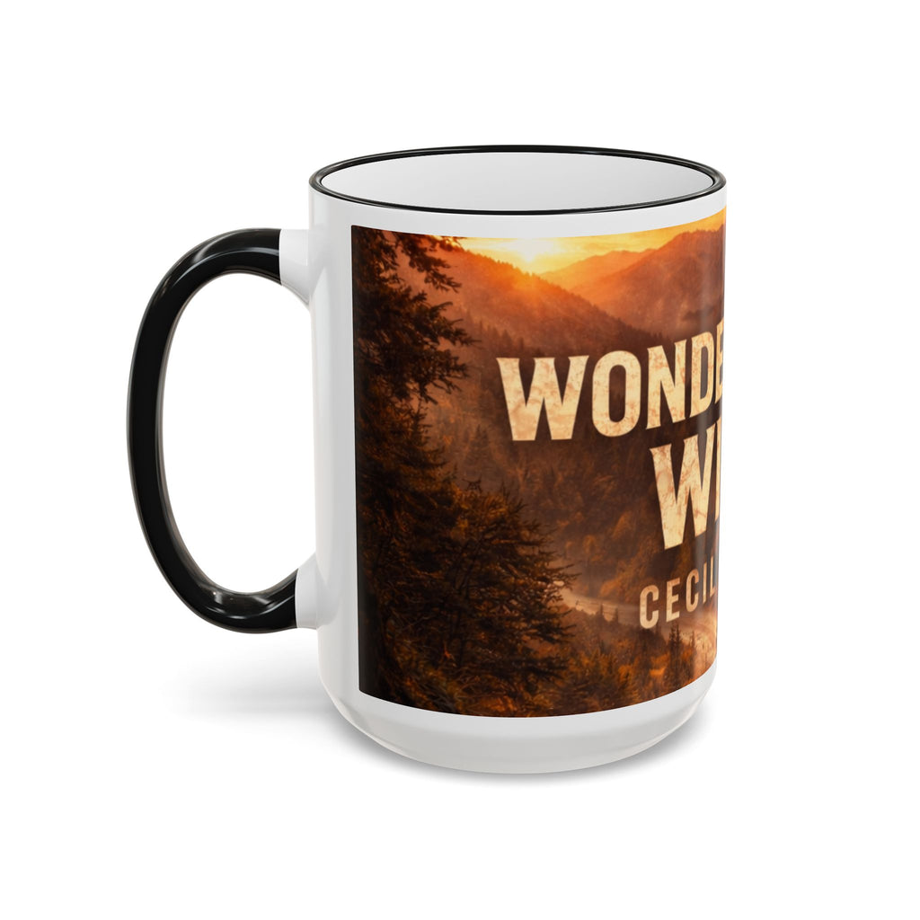 Wonderful Wild Scenic Mug: "Wonderful Wild" Cecil Odell Coffee Cup (Accent Rim & Handle)