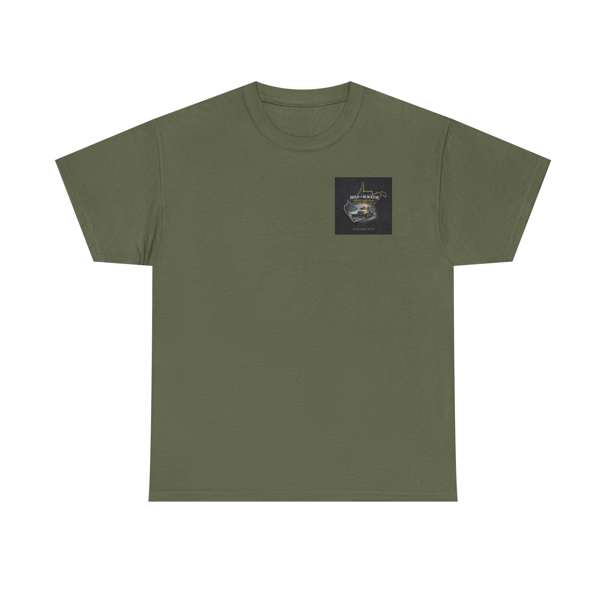 West Virginia 'Hold the Blacktop' Graphic Tee: Vintage Truck State Outline Music Shirt