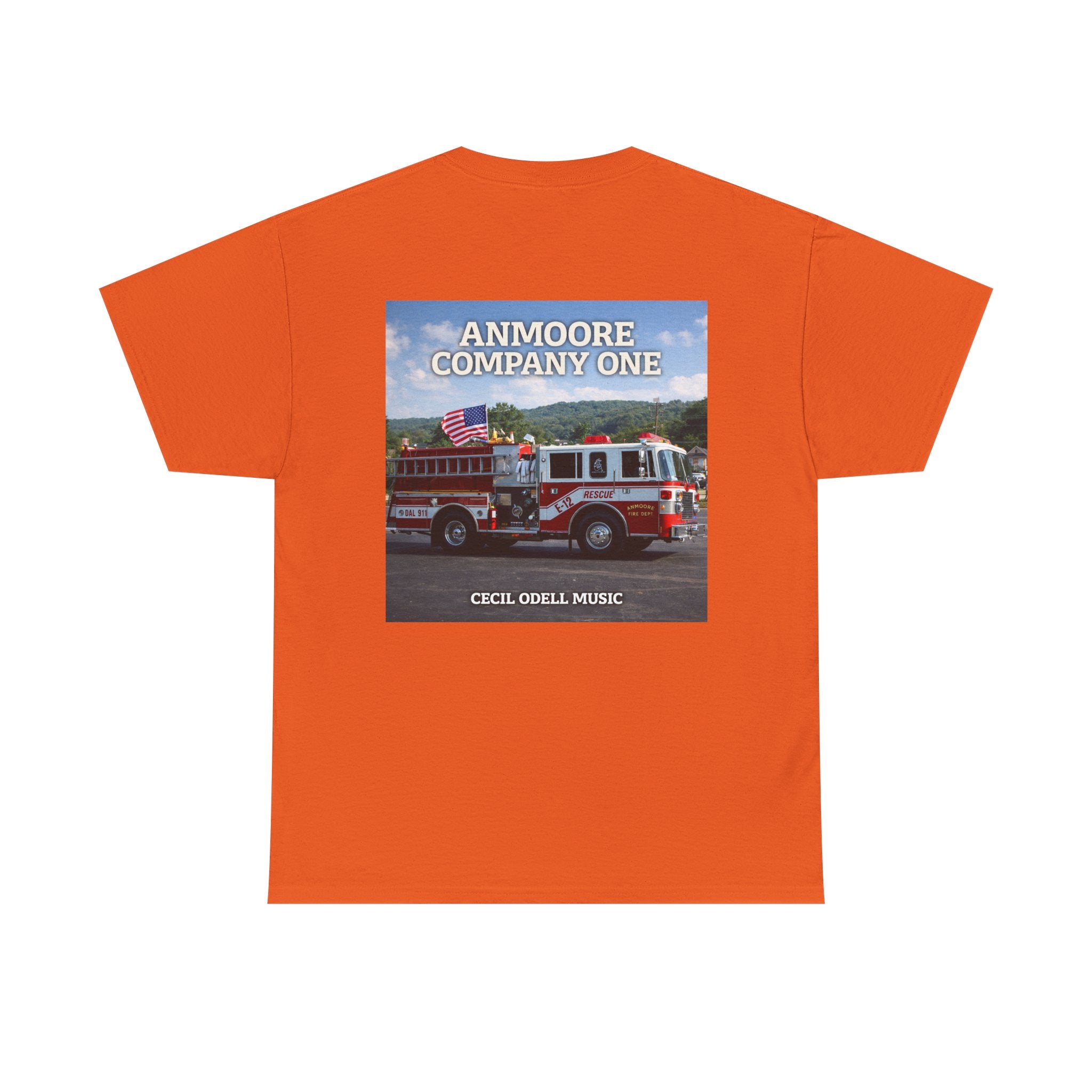 Firetruck Graphic Tee: "Anmoore Company One" Fire Department Tribute