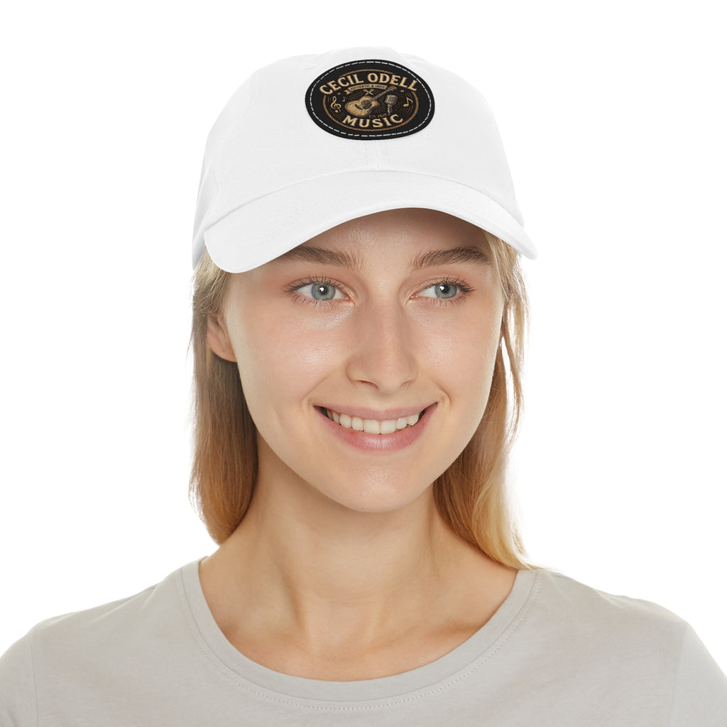 Cecil Odell Music Leather Patch Dad Hat