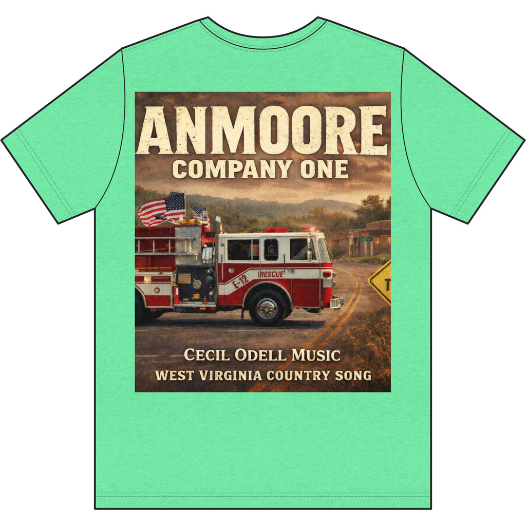 Fire Department T-Shirt: "Anmoore Company One" Rescue Truck Tee
