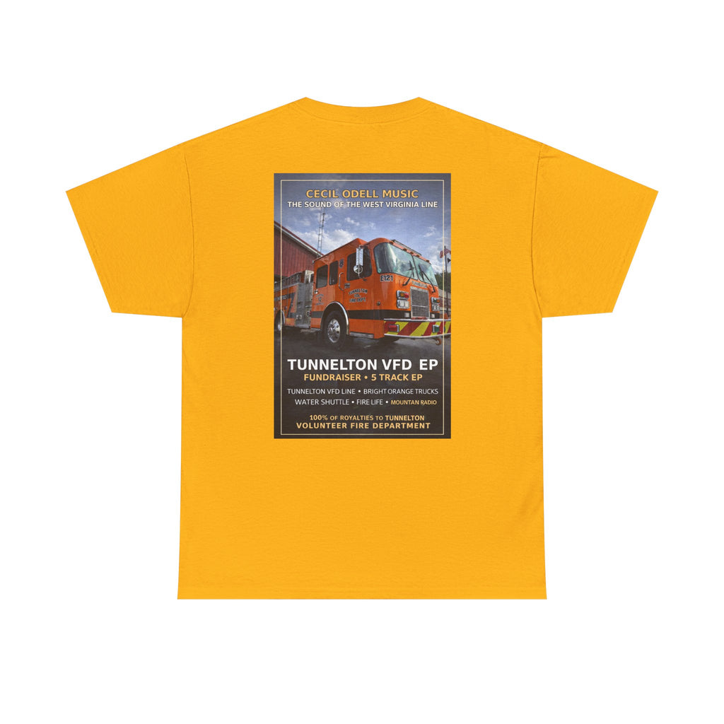 Tunnelton VFD Firetruck Tee: Volunteer Fire Department Fundraiser T-Shirt