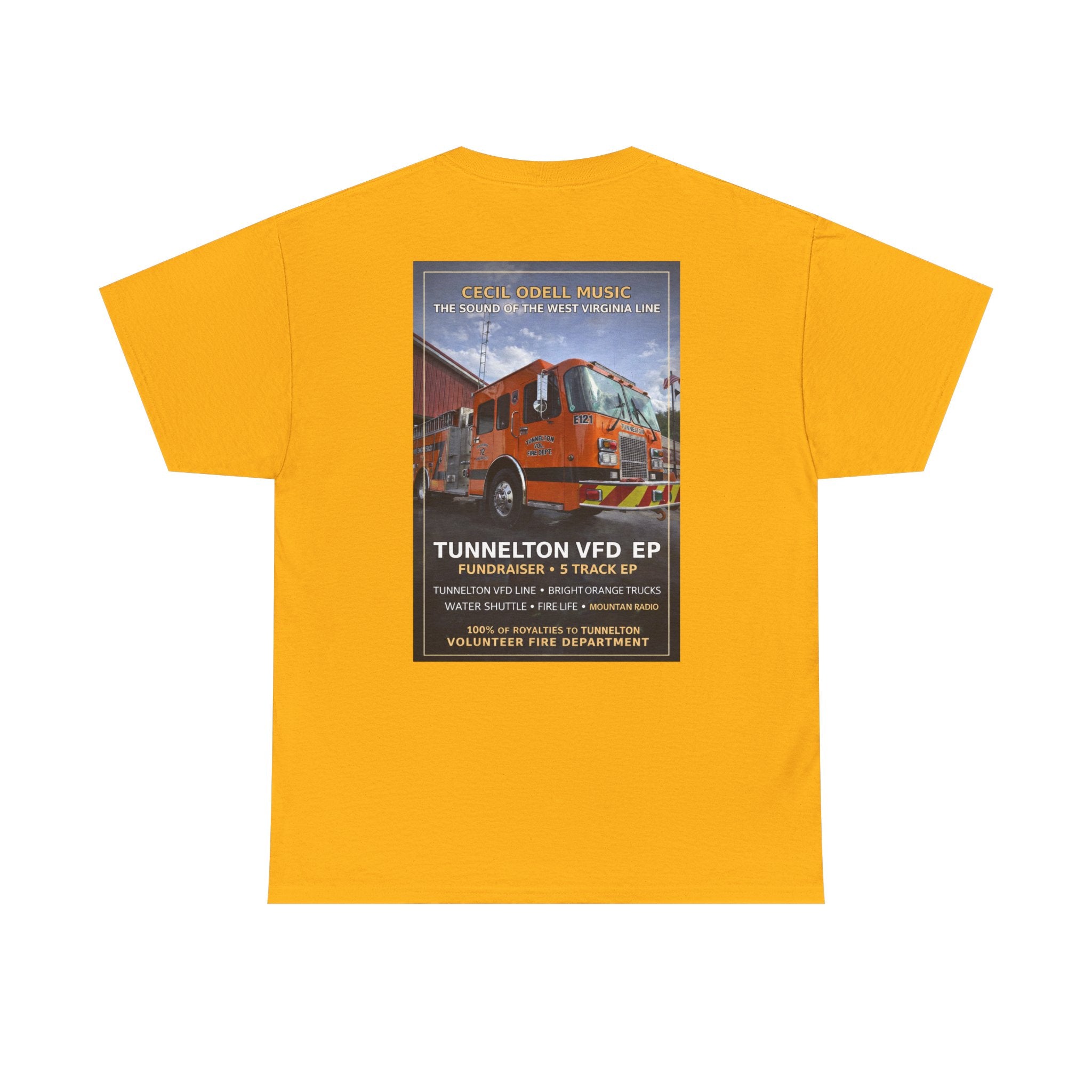 Tunnelton VFD Firetruck Tee: Volunteer Fire Department Fundraiser T-Shirt