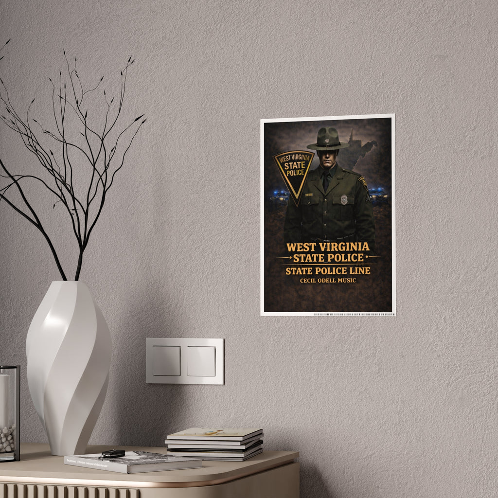 West Virginia State Police Poster: State Police Line Tribute Gloss Poster