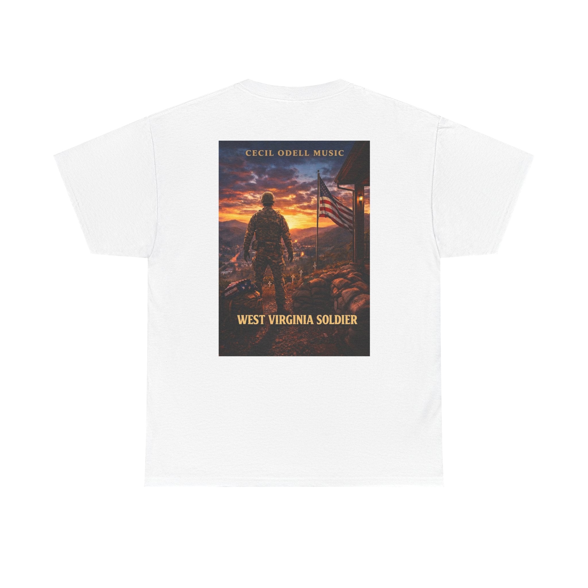 West Virginia Soldier T-Shirt: Patriotic Military Tee (Cecil Odell Music)