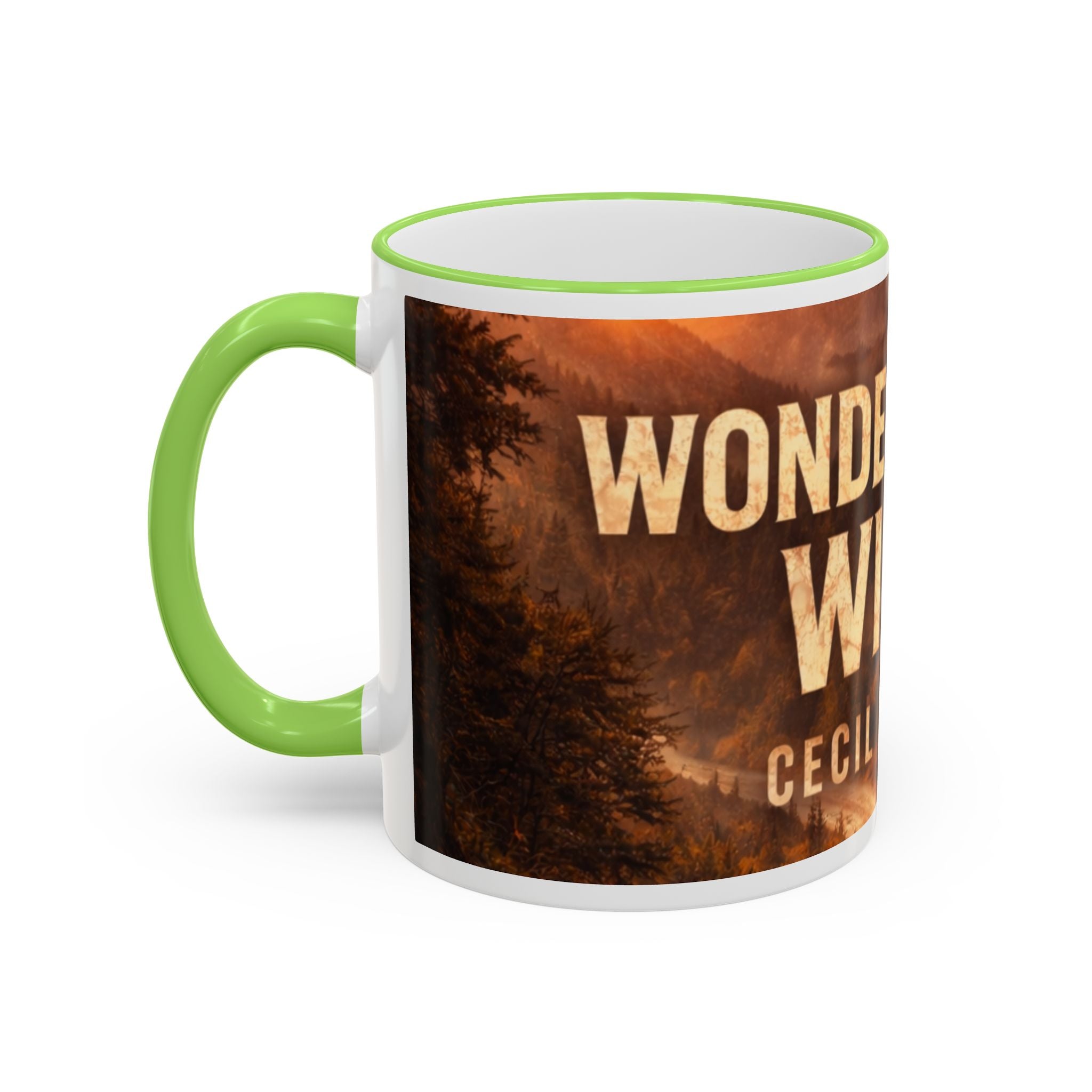 Wonderful Wild Scenic Mug: "Wonderful Wild" Cecil Odell Coffee Cup (Accent Rim & Handle)