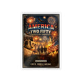 America Two Fifty Anniversary Poster: Patriotic 250th Celebration Gloss Print