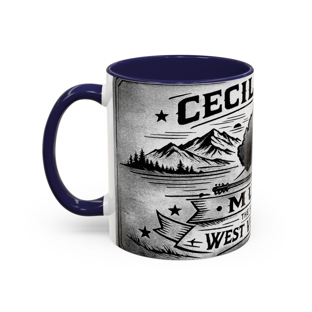West Virginia Music Coffee Mug: 'The Sound of the West Virginia Line' Accent Mug