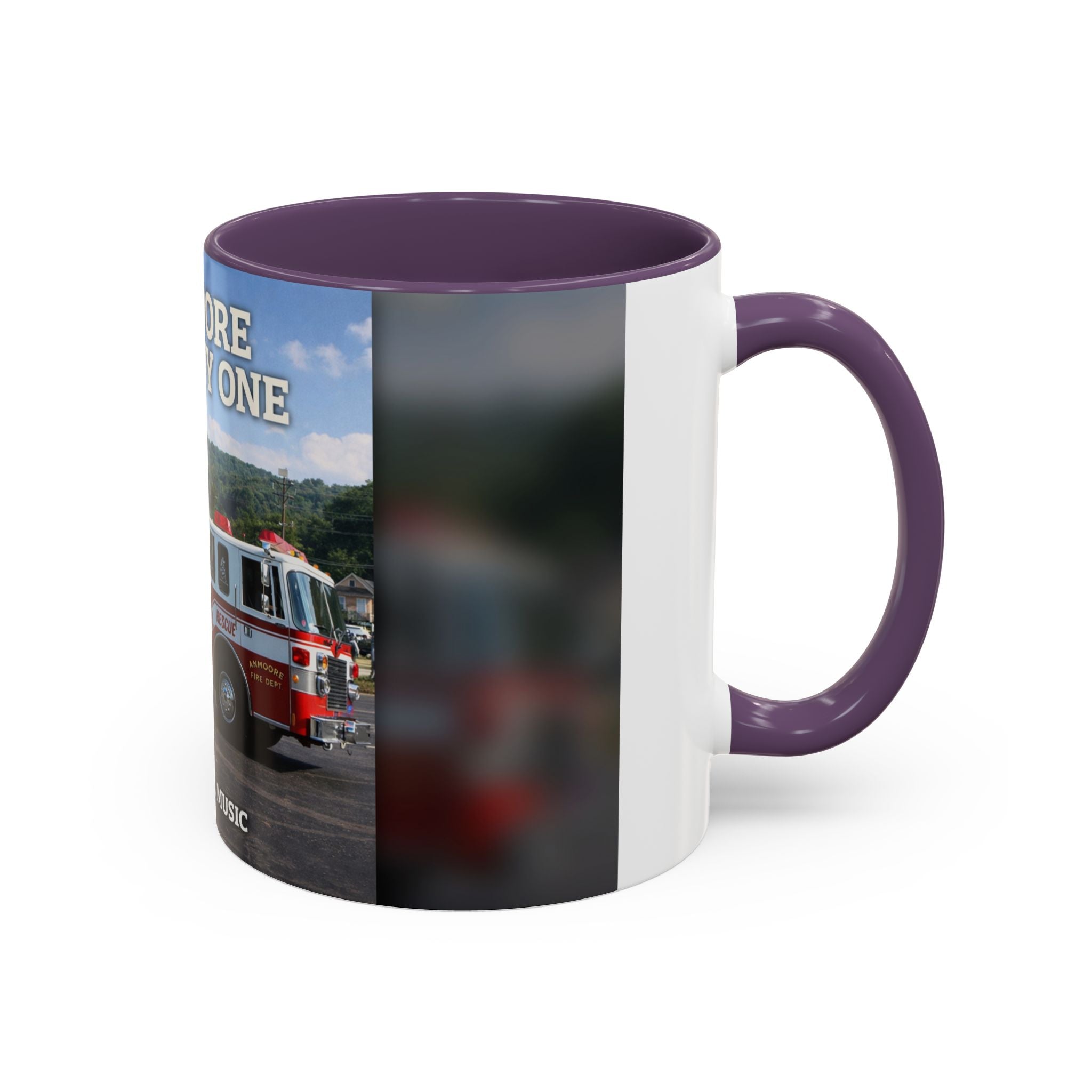 Fire Truck Coffee Mug: Anmoore Company One Tribute (Cecil Odell Music)