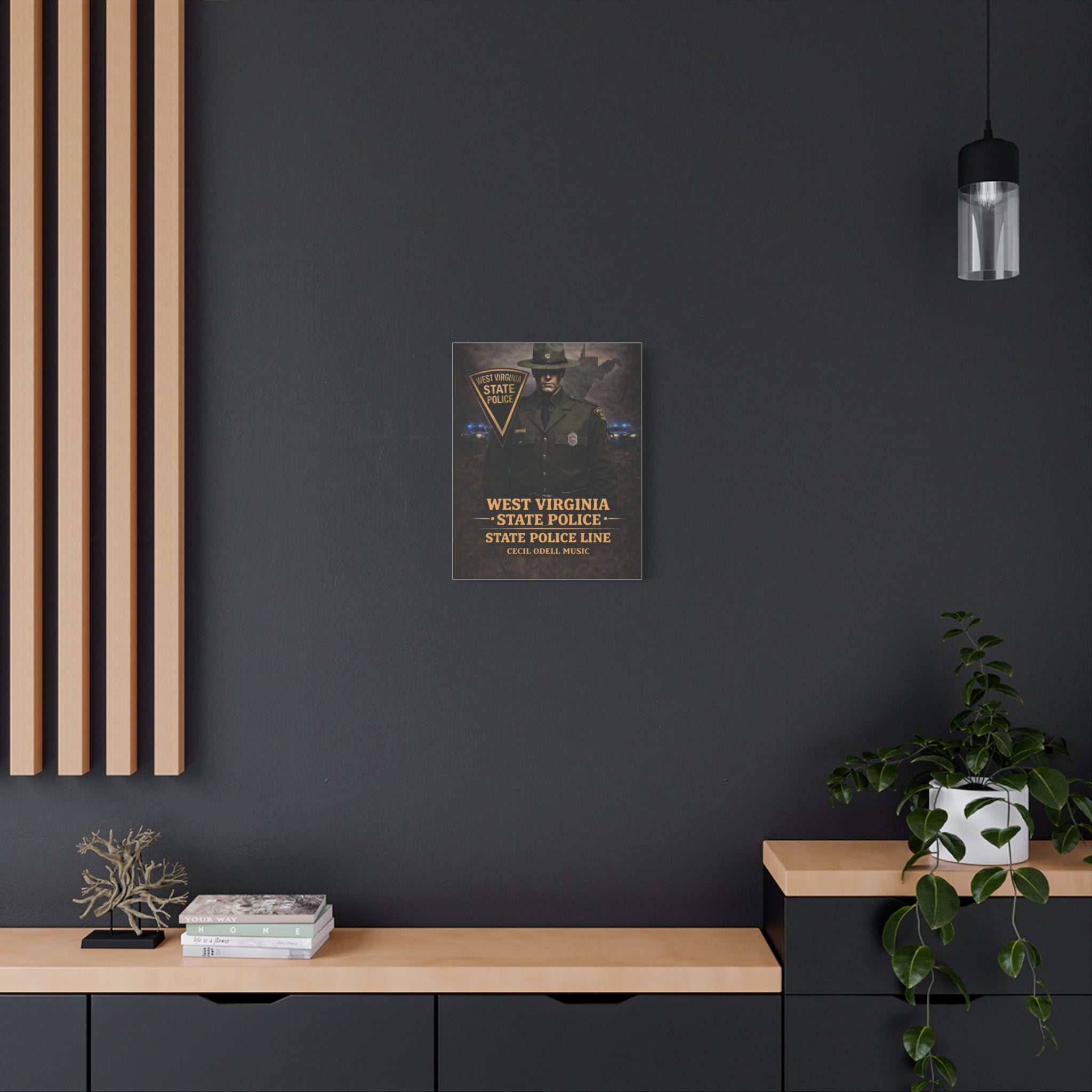 West Virginia State Police Canvas Wall Art: 'State Police Line' Tribute