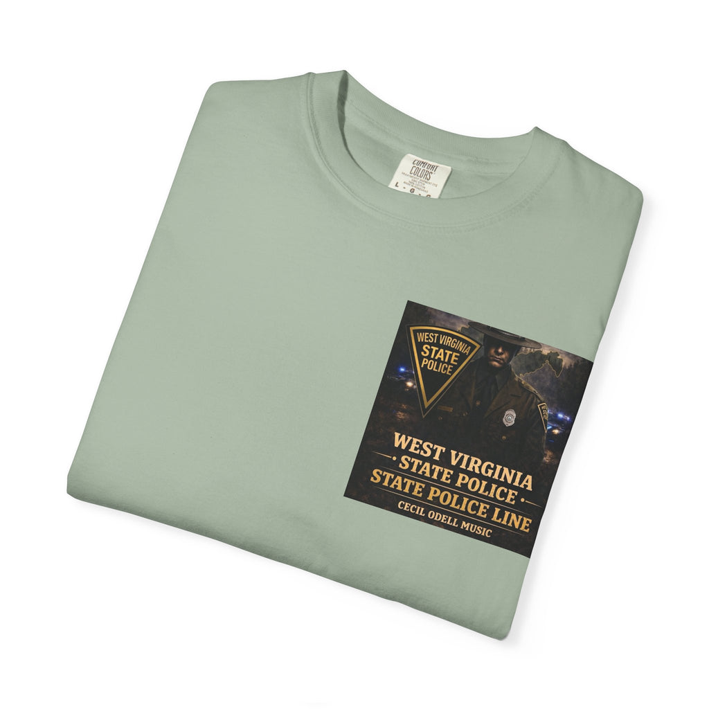 West Virginia State Police Graphic T-Shirt: 'State Police Line' Back Print