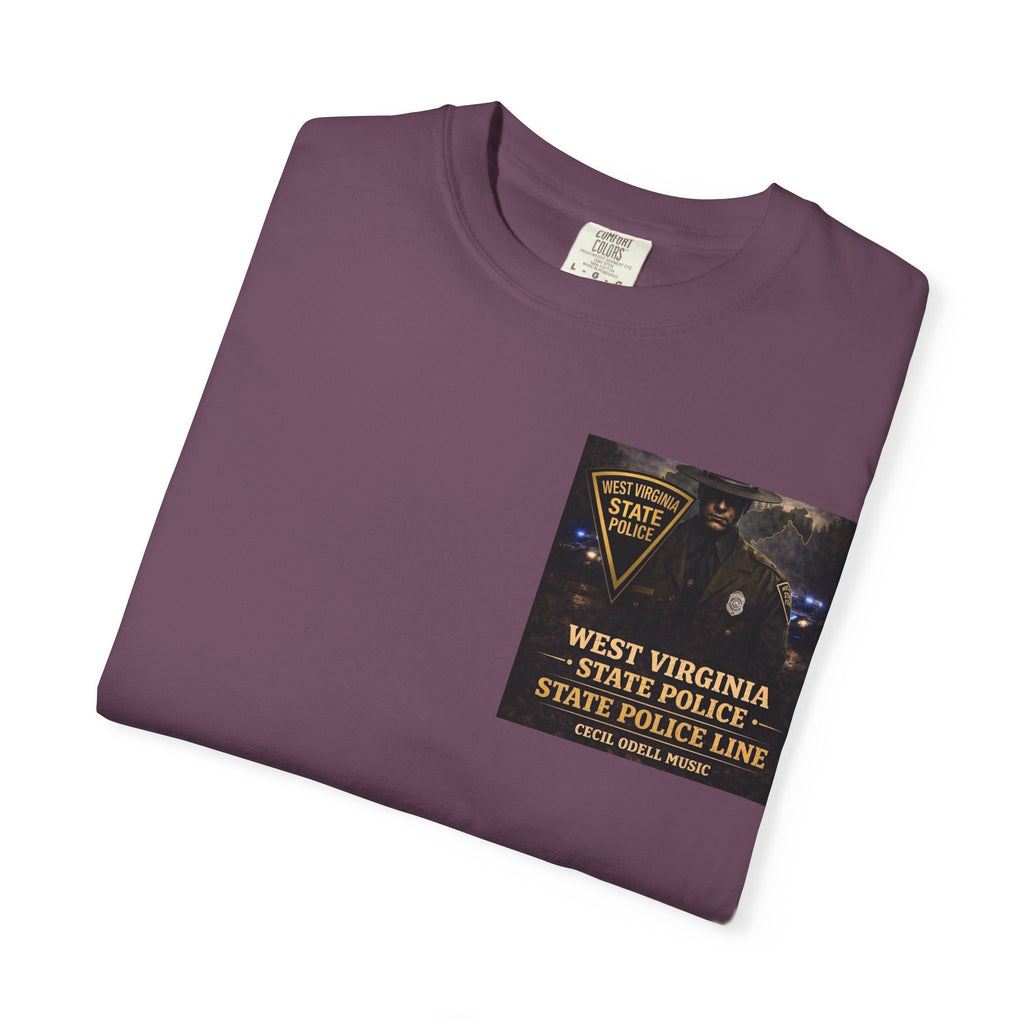 West Virginia State Police Graphic T-Shirt: 'State Police Line' Back Print