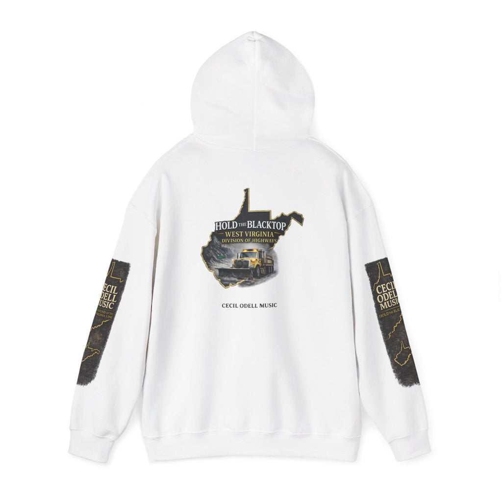 Hold the Blacktop Hoodie: Classic Road Trip Graphic Pullover
