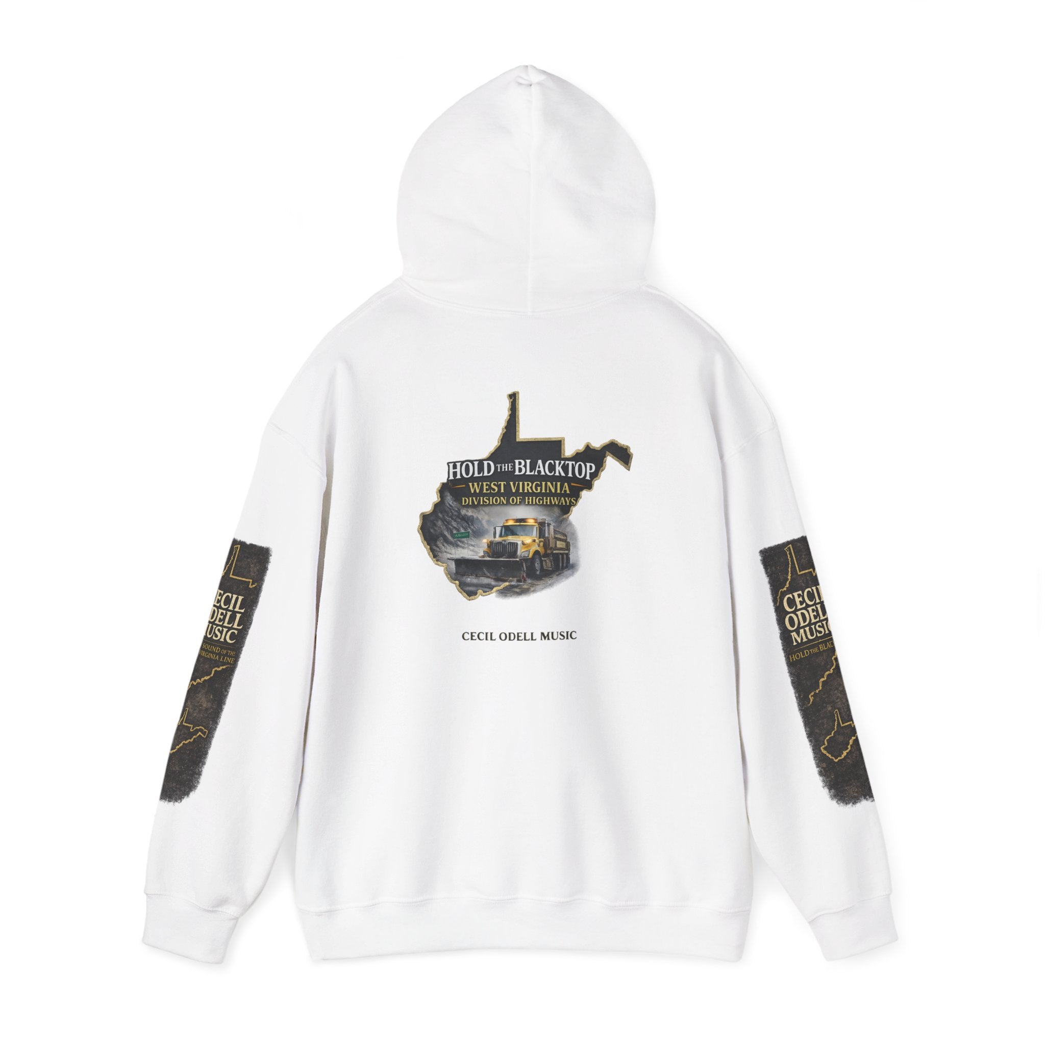 Hold the Blacktop Hoodie: Classic Road Trip Graphic Pullover