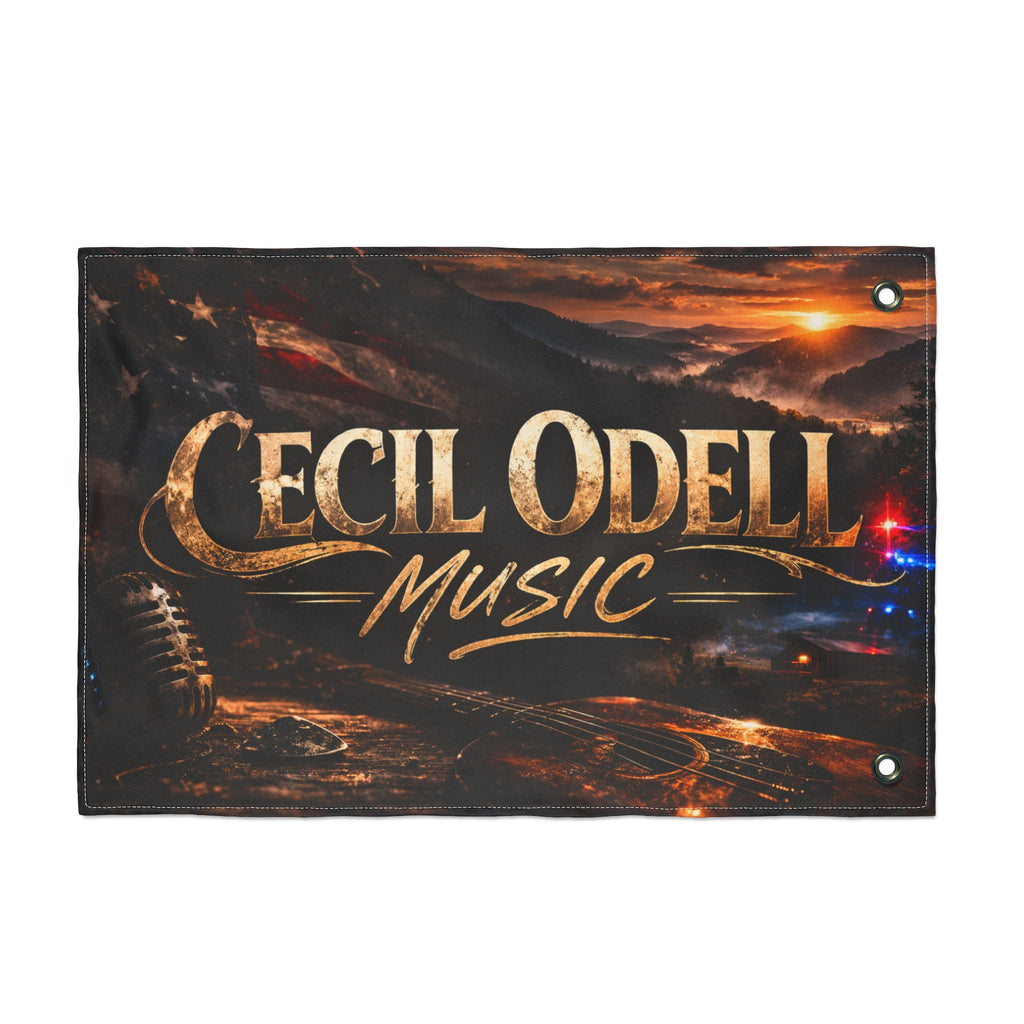 Cecil Odell Music Double-Sided Outdoor Banner Flag