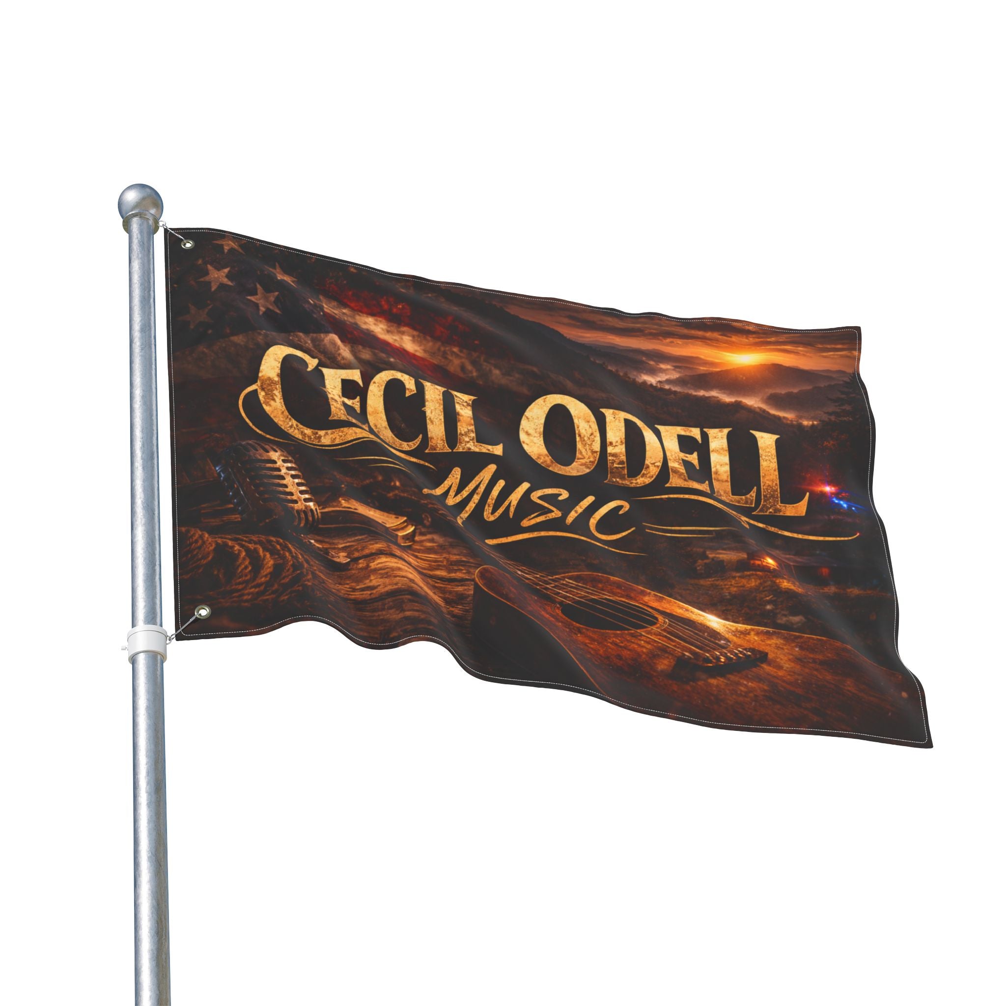 Cecil Odell Music Double-Sided Outdoor Flag