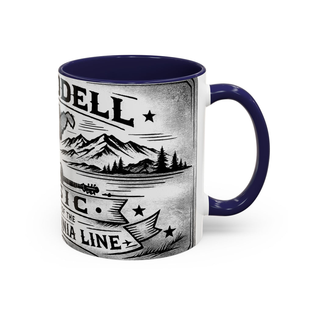 West Virginia Music Coffee Mug: 'The Sound of the West Virginia Line' Accent Mug
