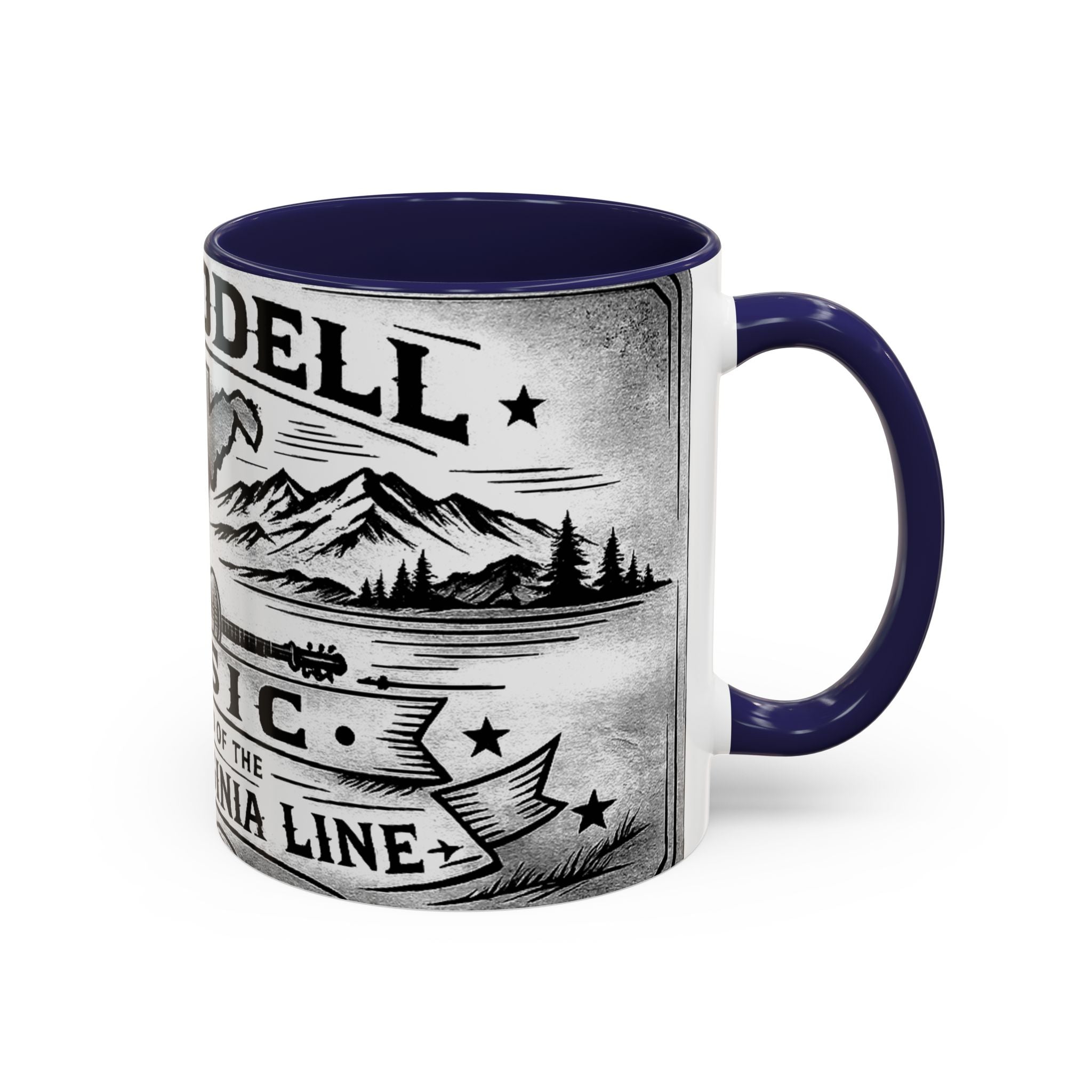 West Virginia Music Coffee Mug: 'The Sound of the West Virginia Line' Accent Mug